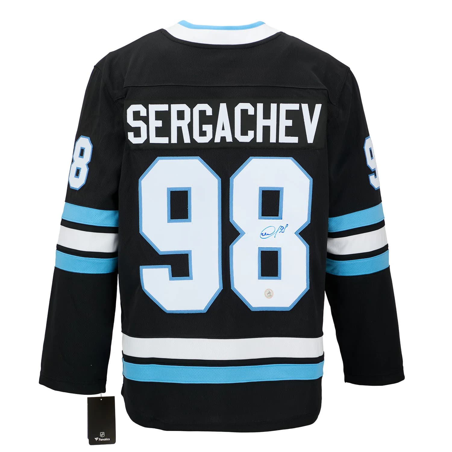 Mikhail Sergachev Autographed Utah Hockey Club Fanatics Breakaway Jersey Mikhail Sergachev Jersey utah-hockey-club-breakaway, supplier stock photo
