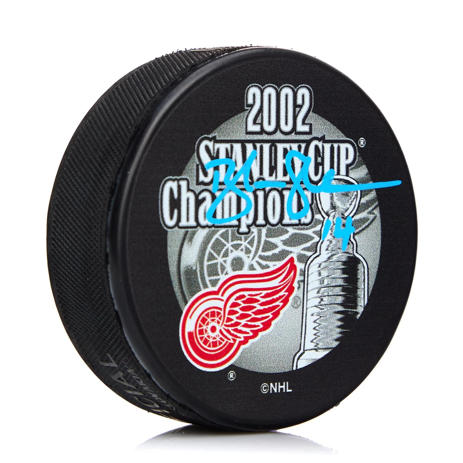 Brendan Shanahan Signed Detroit Red Wings 2002 Stanley Cup Puck Brendan Shanahan Puck 2002-stanley-cup, Detroit Red Wings, supplier stock photo