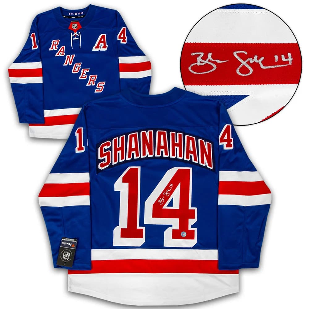 Brendan Shanahan Autographed New York Rangers Fanatics Breakaway Jersey Brendan Shanahan Jersey breakaway, New York Rangers, supplier stock photo