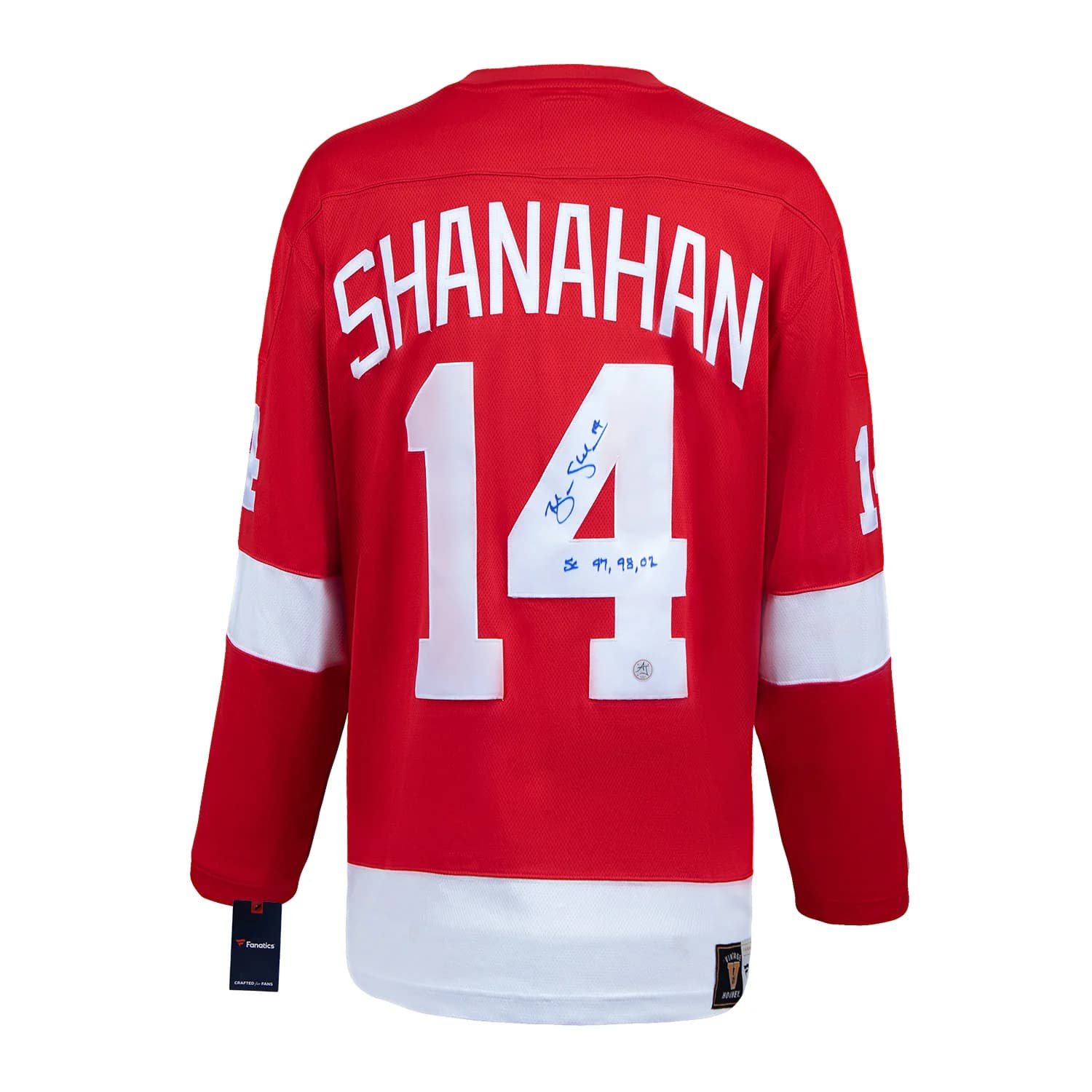 Brendan Shanahan Signed Detroit Red Wings Stanley Cup Throwback Fanatics Jersey Brendan Shanahan Jersey stanley-cup-throwback, Detroit Red Wings, supplier stock photo