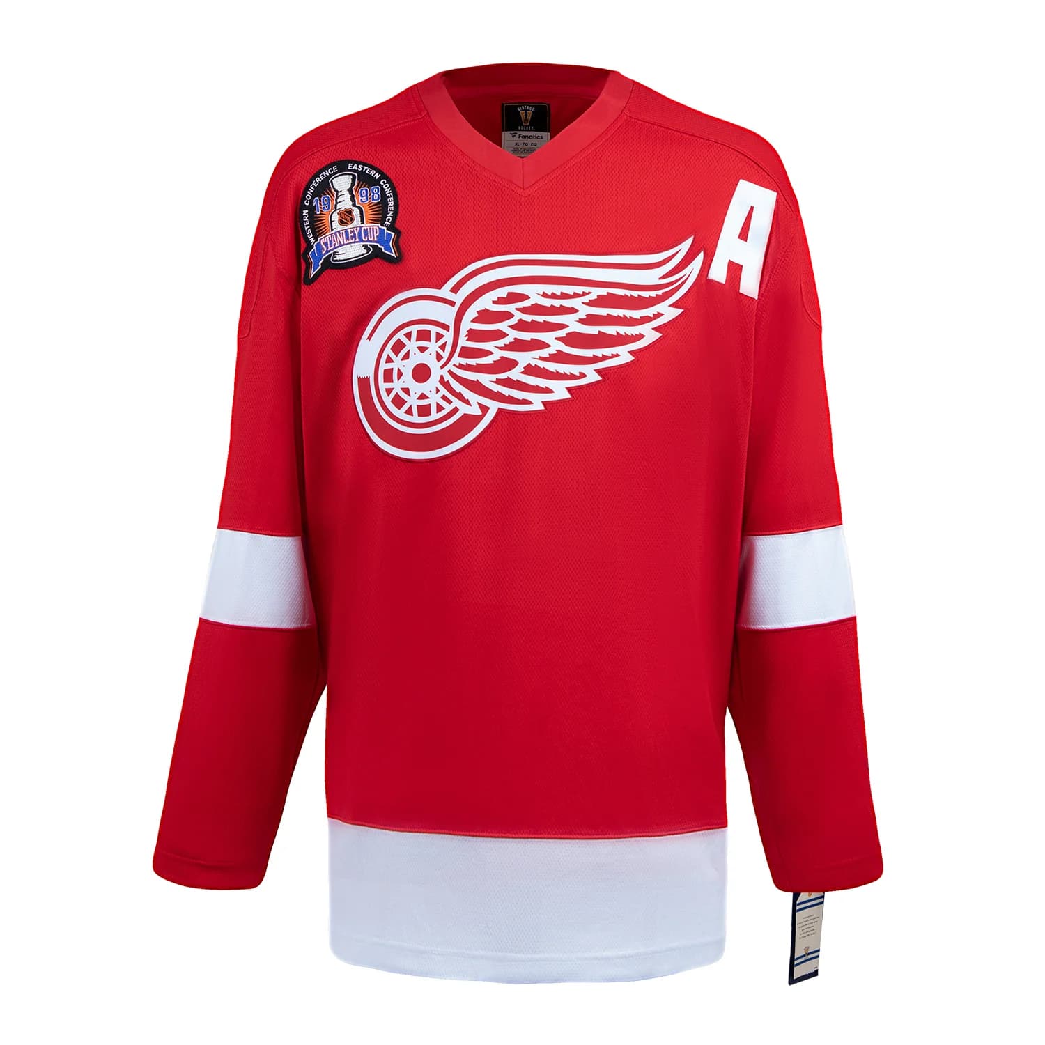 Brendan Shanahan Signed Detroit Red Wings Stanley Cup Throwback Fanatics Jersey Brendan Shanahan Jersey stanley-cup-throwback, Detroit Red Wings, view 2, supplier stock photo