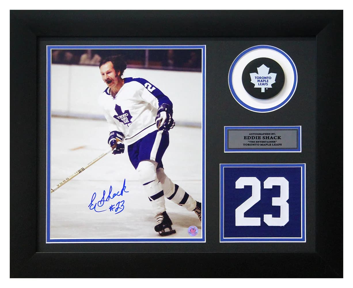 Eddie Shack Signed Toronto Maple Leafs Game Day Number 20x24 Frame Eddie Shack Other 20x24-game-day-number-frame, Toronto Maple Leafs, supplier stock photo