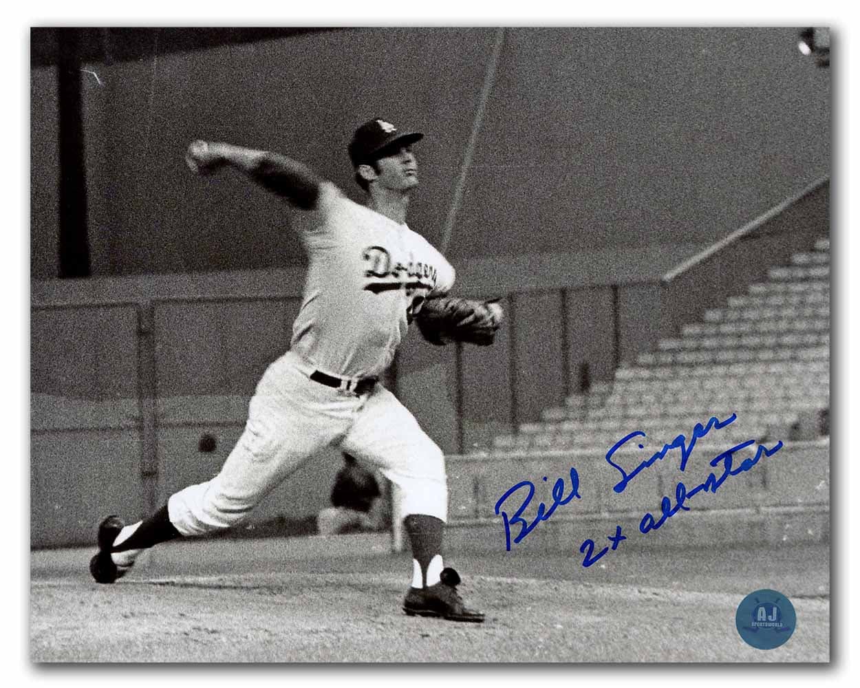 Bill Singer Signed Los Angeles Dodgers Pitching 8x10 Photo Bill Singer Photo 8x10-pitching, Los Angeles Dodgers, supplier stock photo