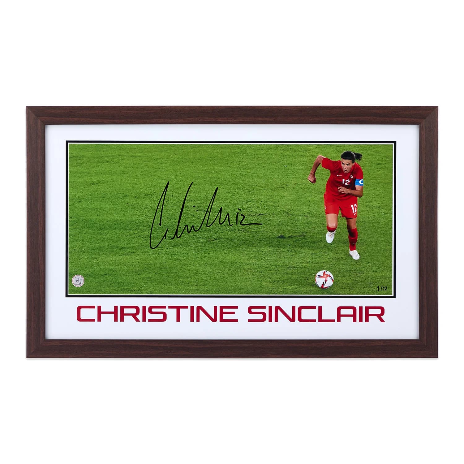 Christine Sinclair Team Canada Prominent Signature 16x26 Frame #1/12 Christine Sinclair Other 16x26-team-canada-prominent-frame-1-12, supplier stock photo