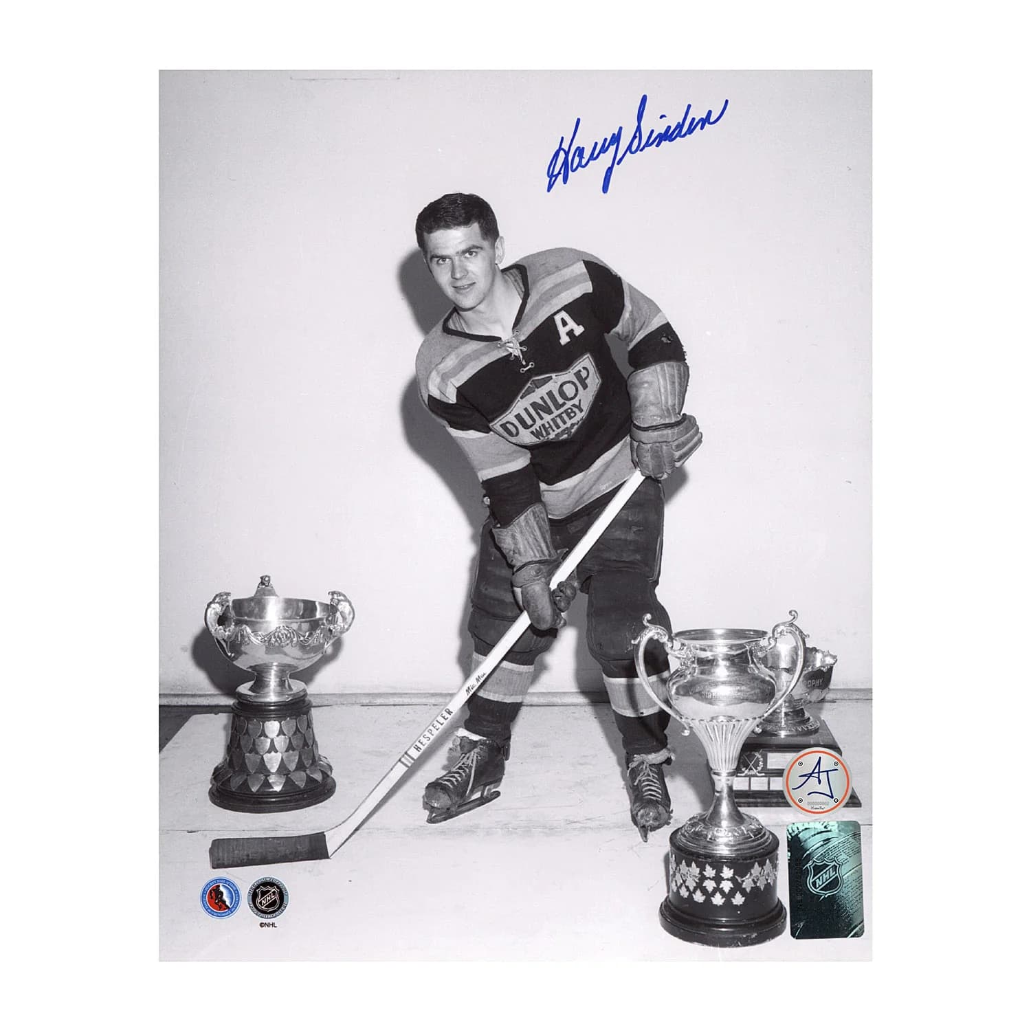 Harry Sinden Signed Team Canada Whitby Dunlops Champion 8x10 Photo Harry Sinden Photo 8x10-team-canada-whitby-dunlops-champion, supplier stock photo