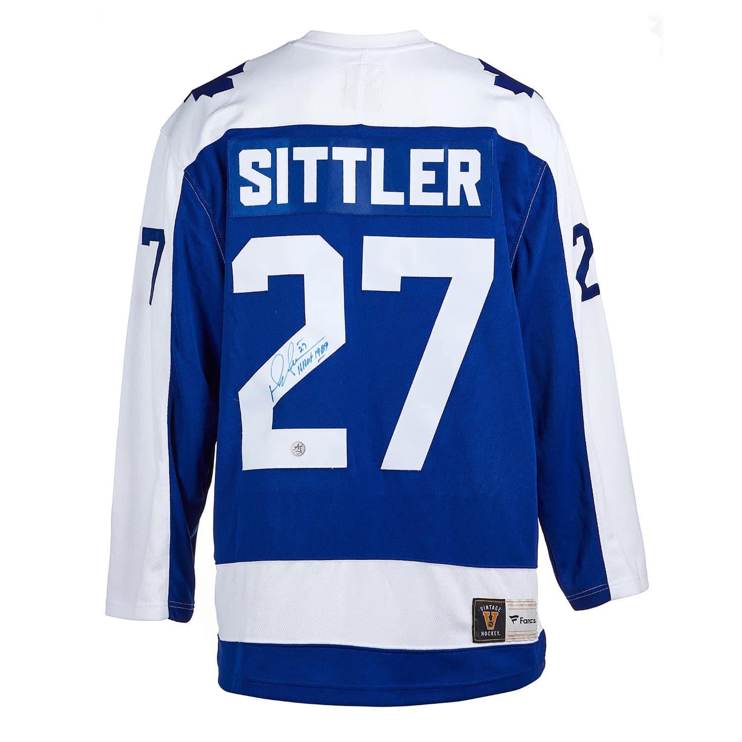 Darryl Sittler Autographed Toronto Maple Leafs Fanatics Throwback Jersey Darryl Sittler Jersey throwback, Toronto Maple Leafs, supplier stock photo
