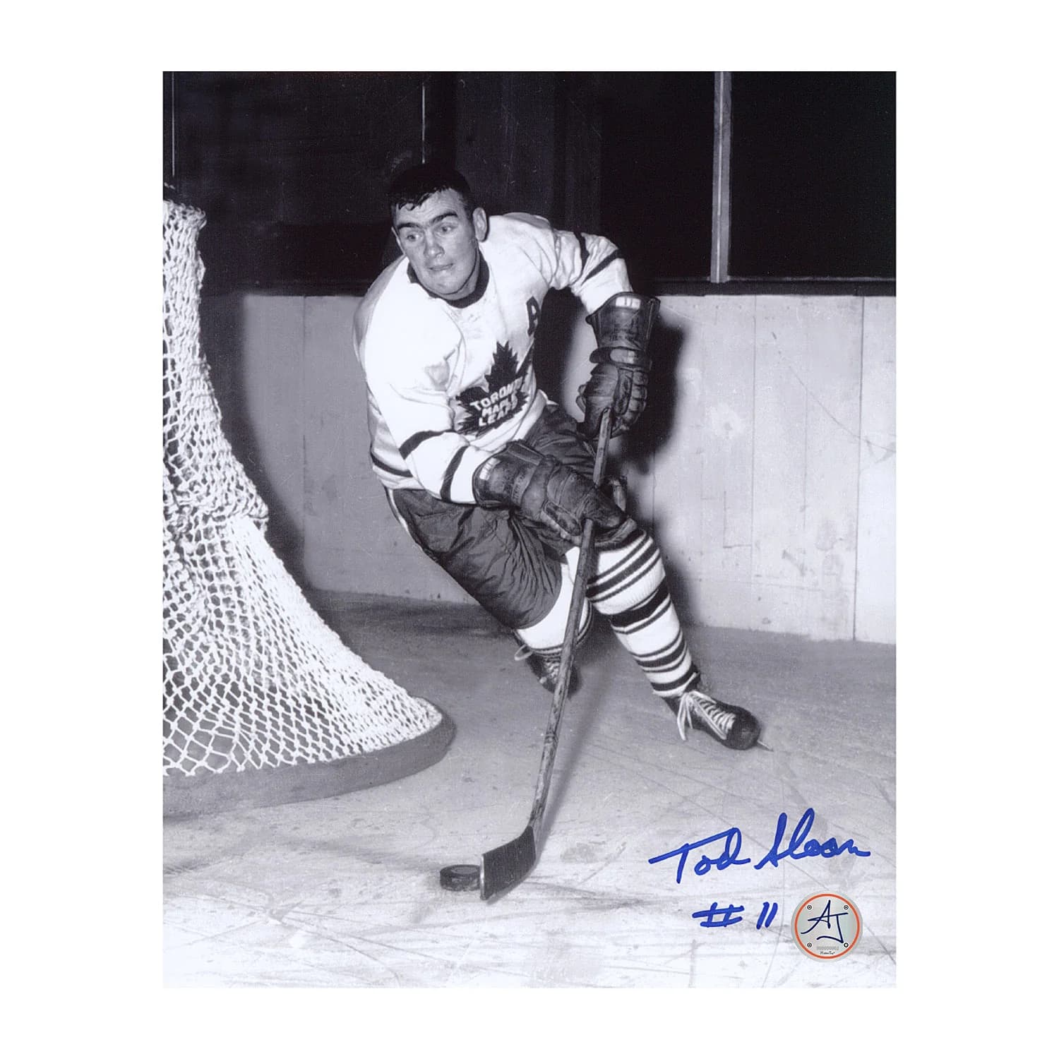 Tod Sloan Autographed Toronto Maple Leafs Black & White 8x10 Photo Tod Sloan Photo 8x10-black-white, Toronto Maple Leafs, supplier stock photo