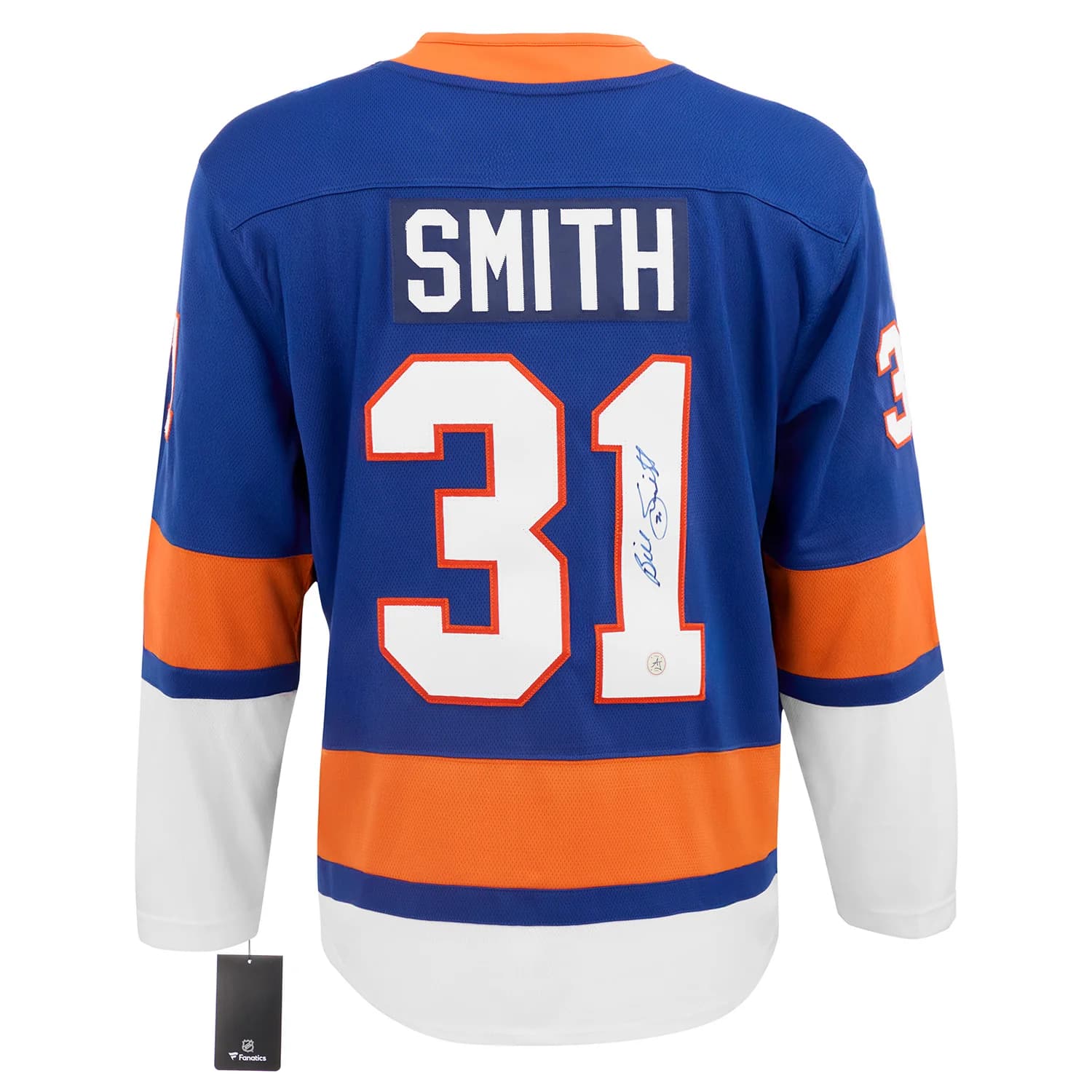 Billy Smith Autographed New York Islanders Fanatics Breakaway Jersey Billy Smith Jersey breakaway, New York Islanders, supplier stock photo