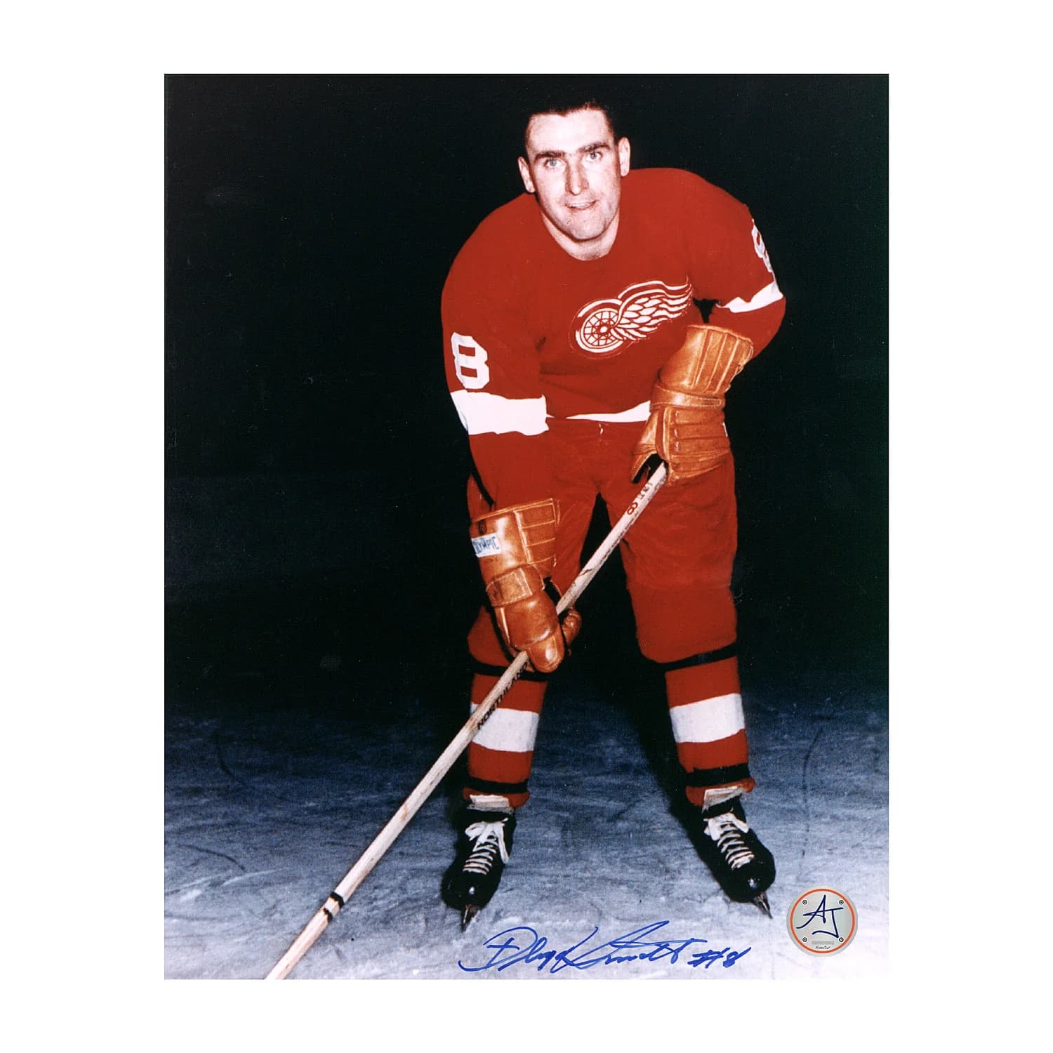 Floyd Smith Autographed Detroit Red Wings Hockey 8x10 Photo Floyd Smith Photo 8x10-hockey, Detroit Red Wings, supplier stock photo