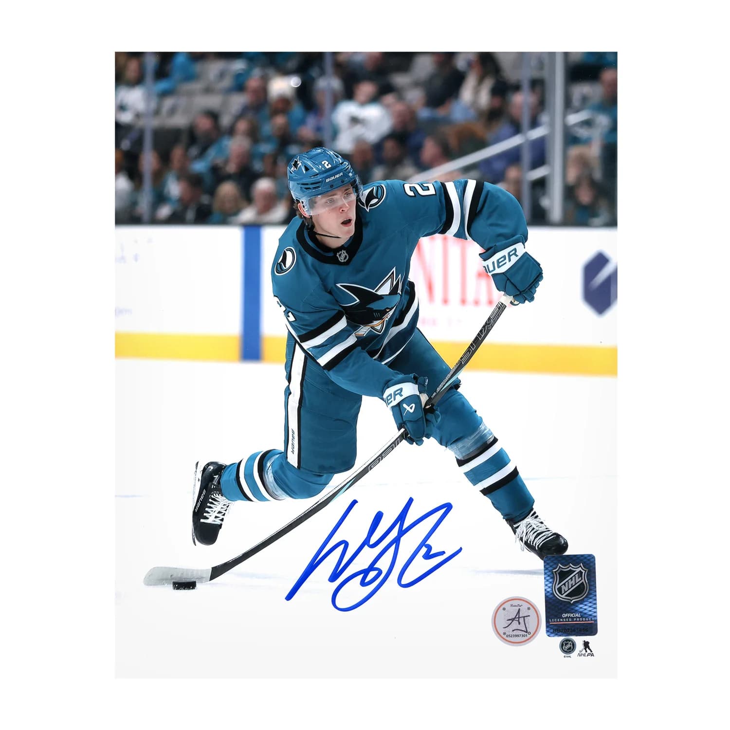 Will Smith Autographed San Jose Sharks Slapshot 8x10 Photo Will Smith Photo 8x10-slapshot, San Jose Sharks, supplier stock photo