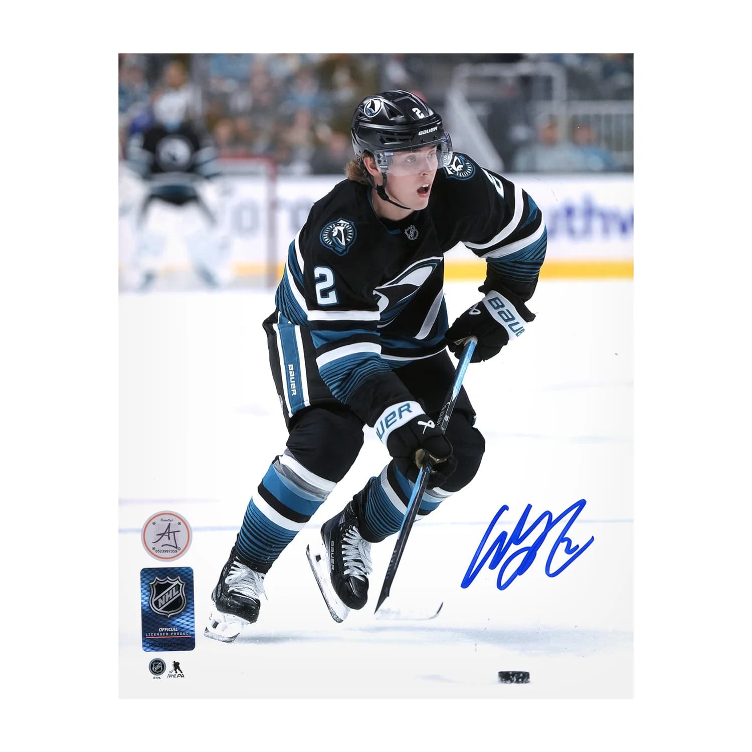 Will Smith Autographed San Jose Sharks Alternate Uniform 8x10 Photo Will Smith Jersey 8x10-alternate-uniform, San Jose Sharks, supplier stock photo