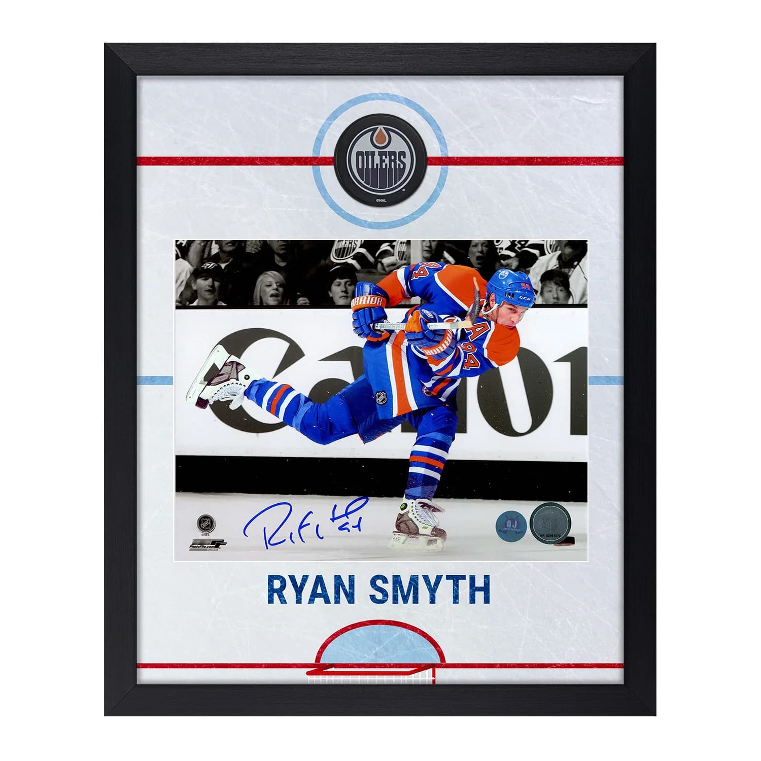 Ryan Smyth Signed Edmonton Oilers Graphic Rink 19x23 Frame /94 Ryan Smyth Other 19x23-graphic-rink-frame-94, Edmonton Oilers, supplier stock photo