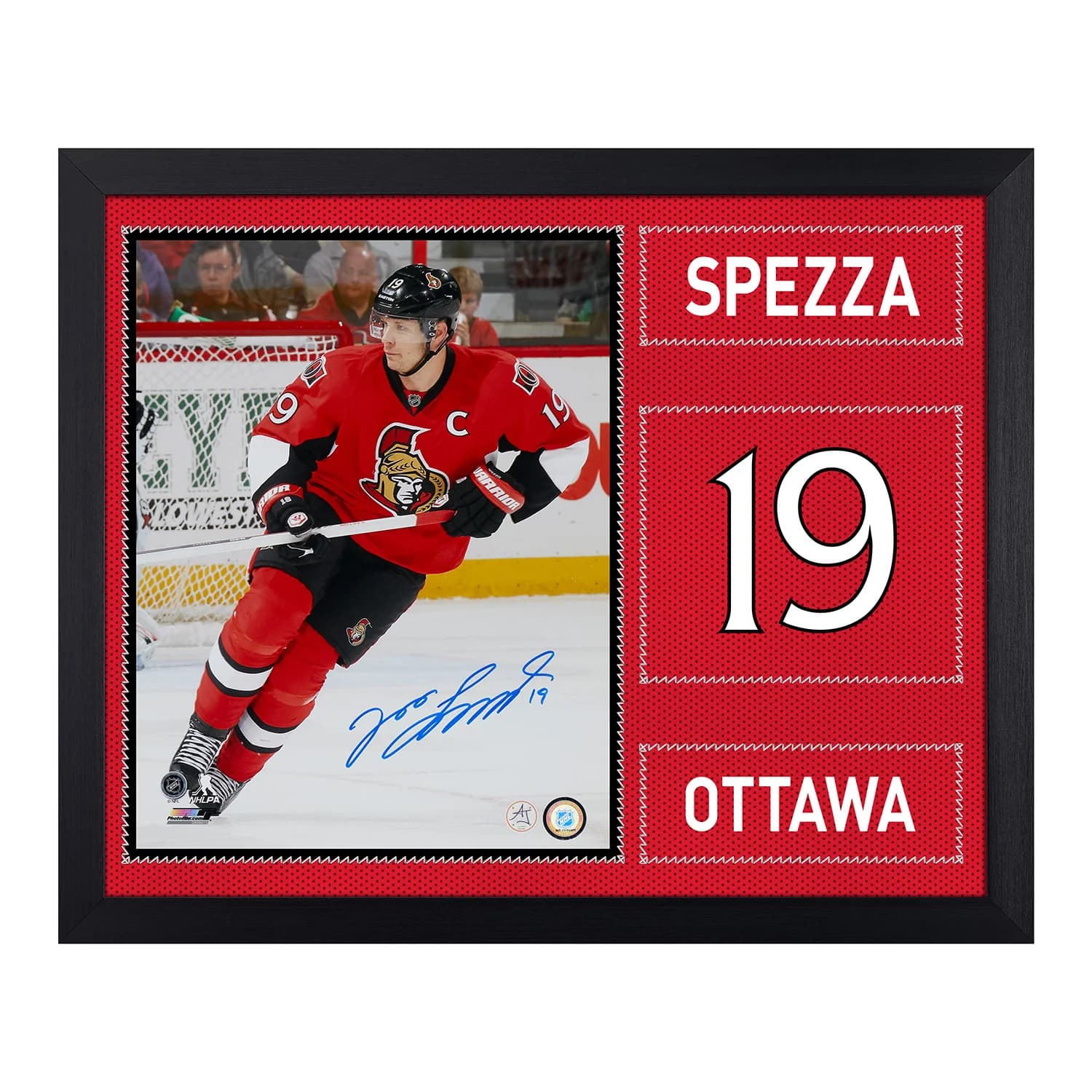 Jason Spezza Signed Ottawa Senators Uniform Graphic 19x23 Frame Jason Spezza Jersey 19x23-uniform-graphic-frame, Ottawa Senators, supplier stock photo