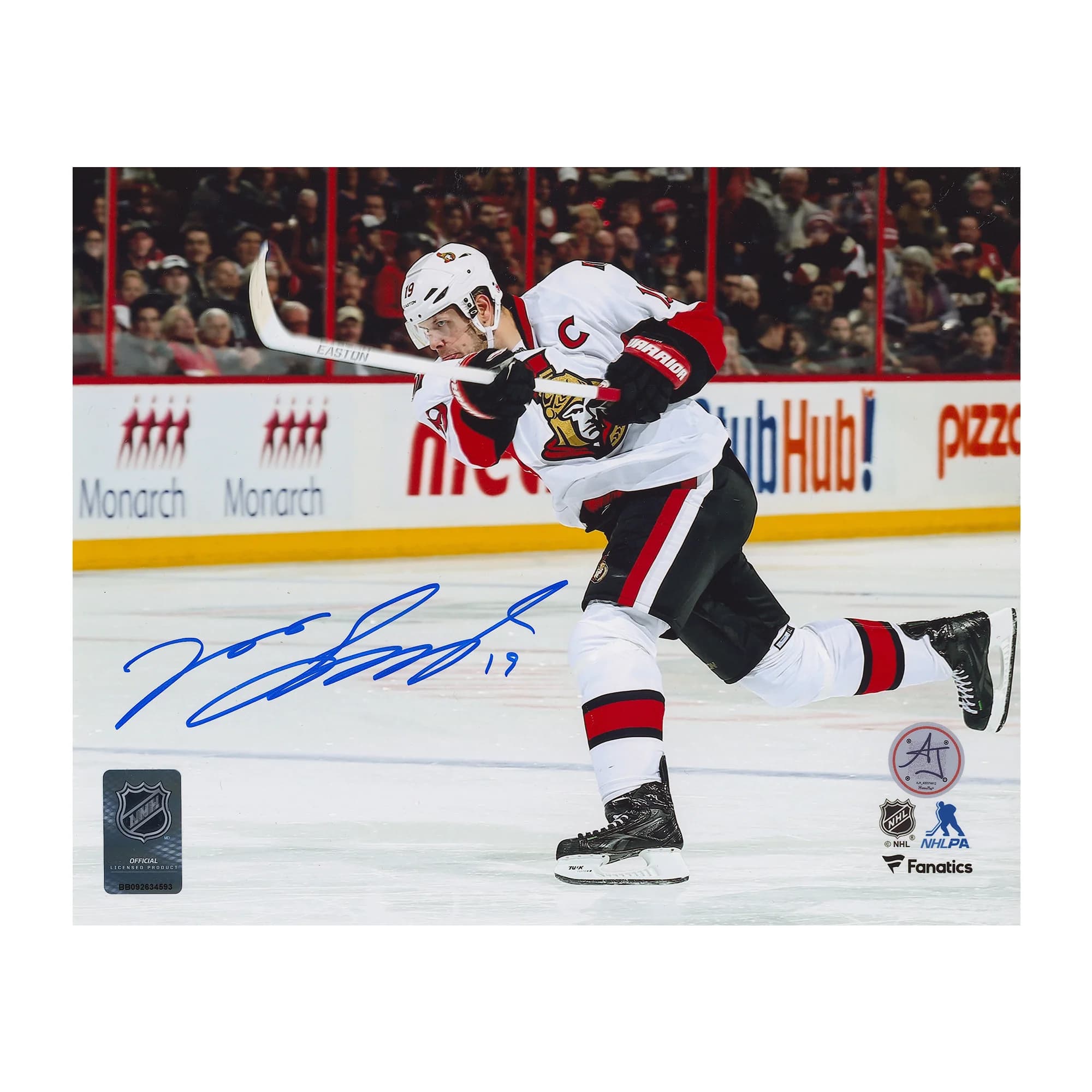 Jason Spezza Signed Ottawa Senators Slapshot 8x10 Photo Jason Spezza Photo 8x10-slapshot, Ottawa Senators, supplier stock photo