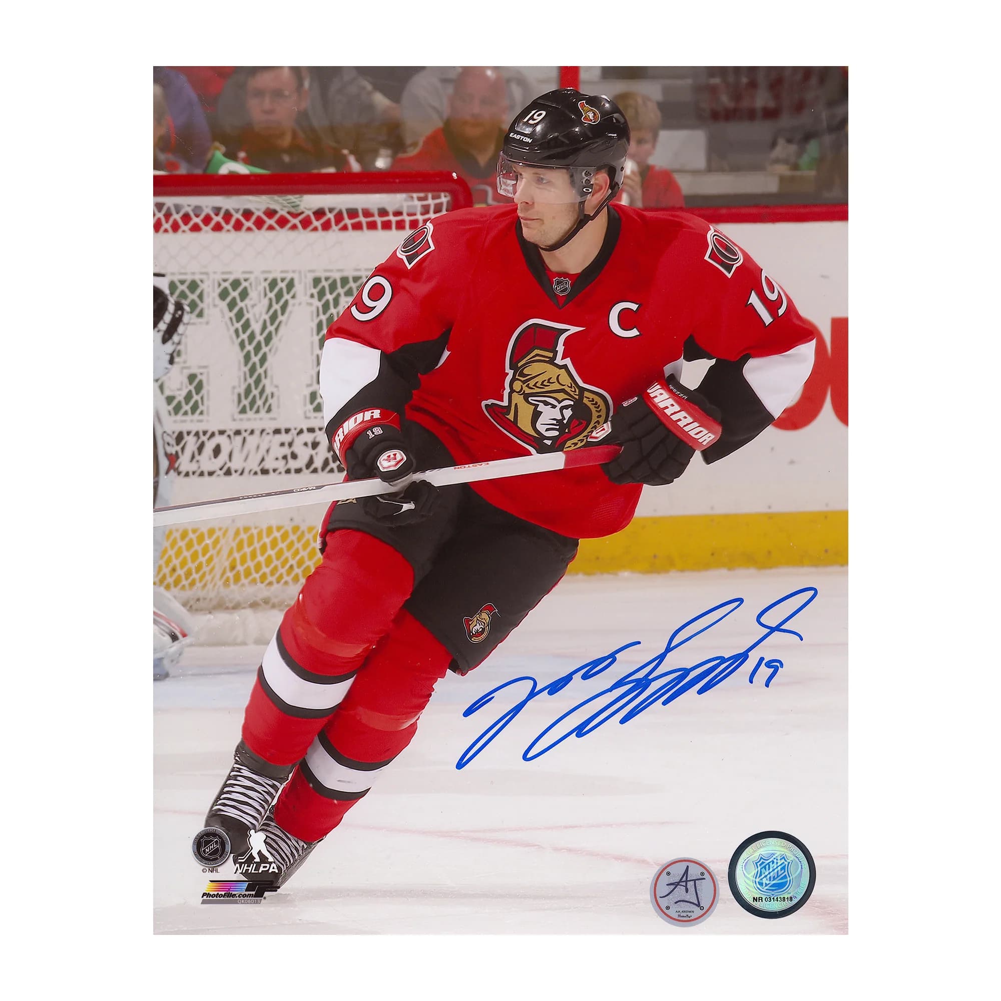 Jason Spezza Autographed Ottawa Senators Captain 8x10 Photo Jason Spezza Photo 8x10-captain, Ottawa Senators, supplier stock photo