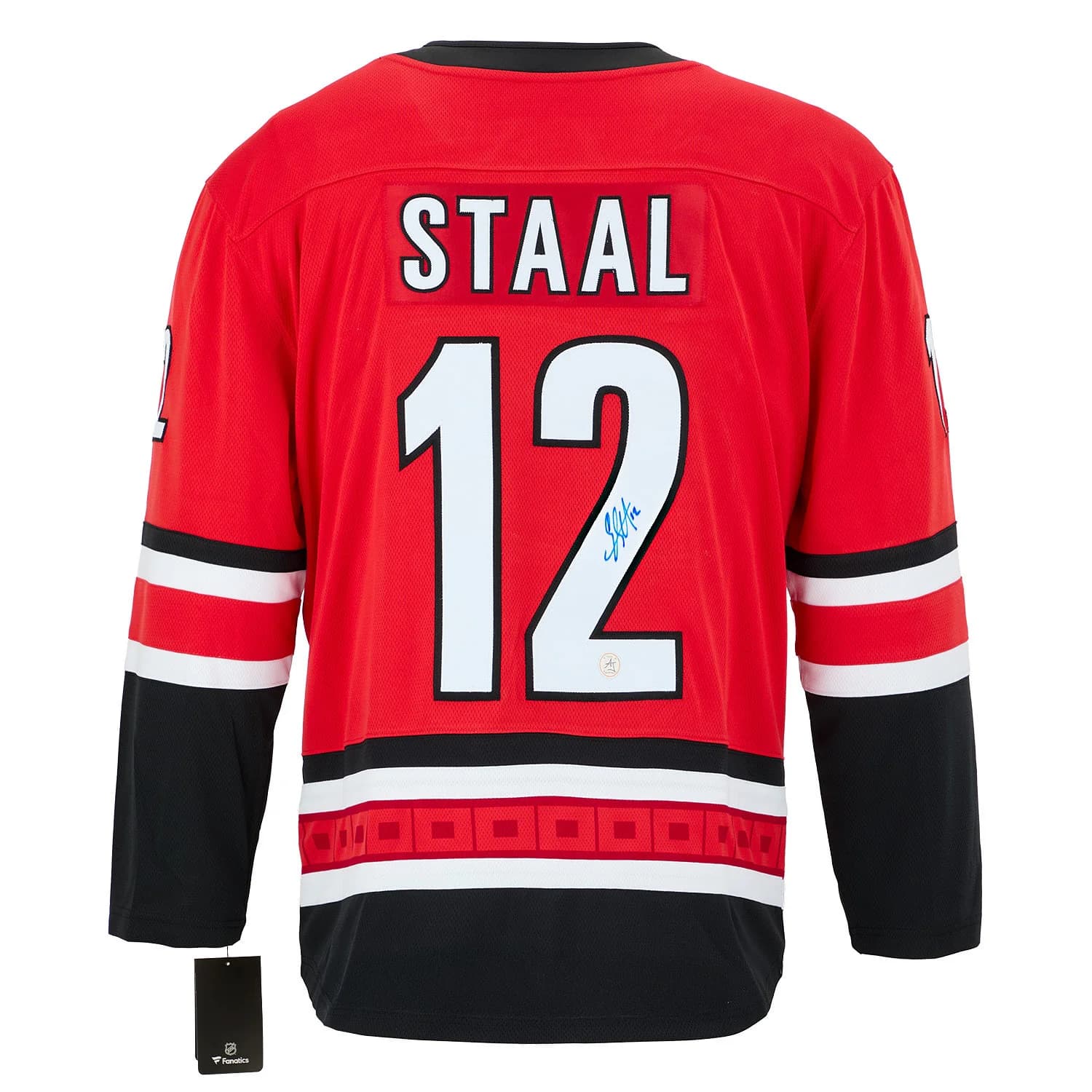 Eric Staal Autographed Carolina Hurricanes Red Fanatics Breakaway Jersey Eric Staal Jersey red-breakaway, Carolina Hurricanes, supplier stock photo