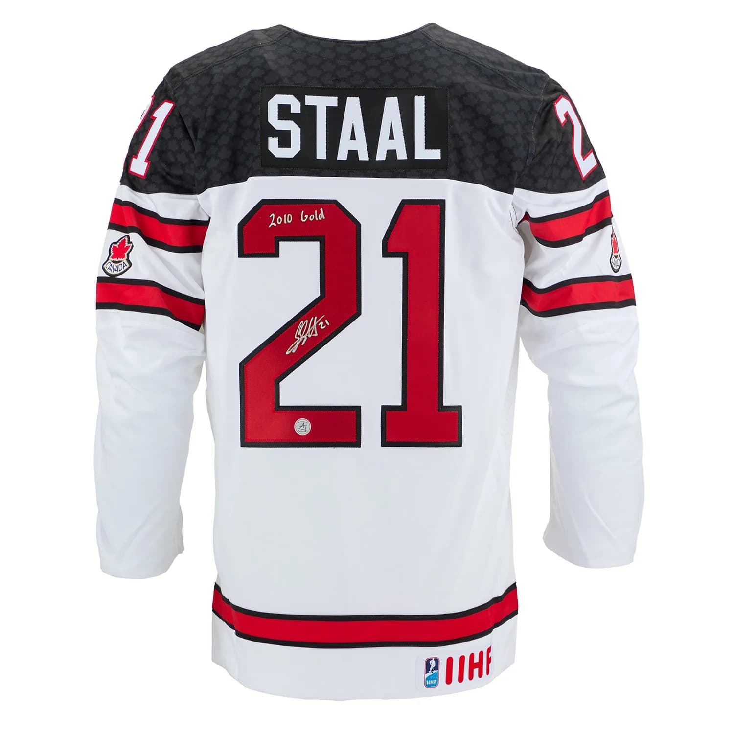 Eric Staal Signed & Inscribed Team Canada White Nike Hockey Jersey Eric Staal Jersey eric-staal-inscribed-team-canada-white, supplier stock photo
