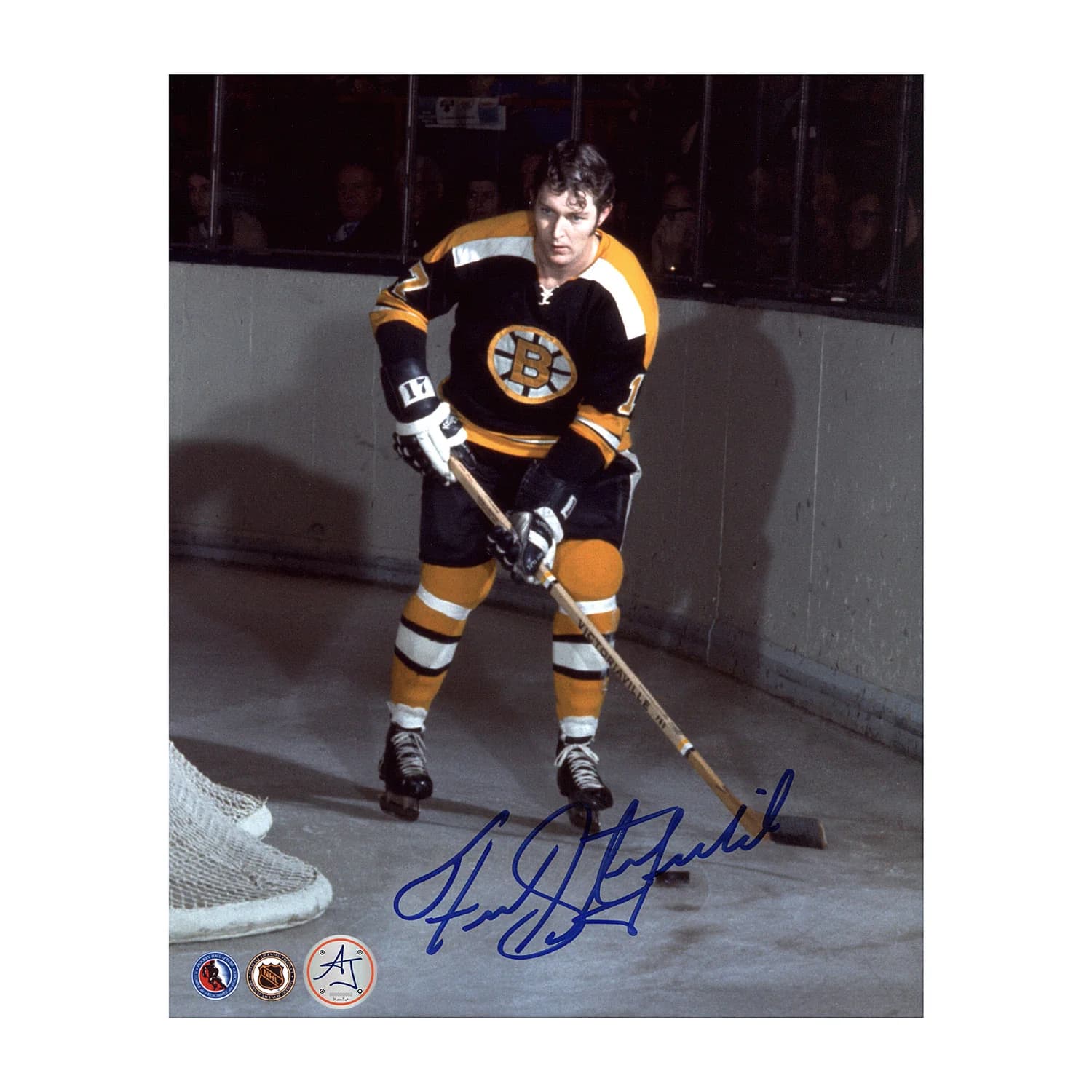 Fred Stanfield Autographed Boston Bruins Classic Hockey 8x10 Photo Fred Stanfield Photo 8x10-classic-hockey, Boston Bruins, supplier stock photo