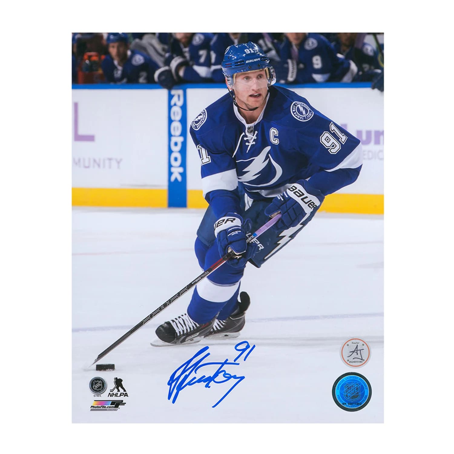 Steven Stamkos Signed Tampa Bay Lightning Game Action 8x10 Photo Steven Stamkos Photo 8x10-game-action, Tampa Bay Lightning, supplier stock photo