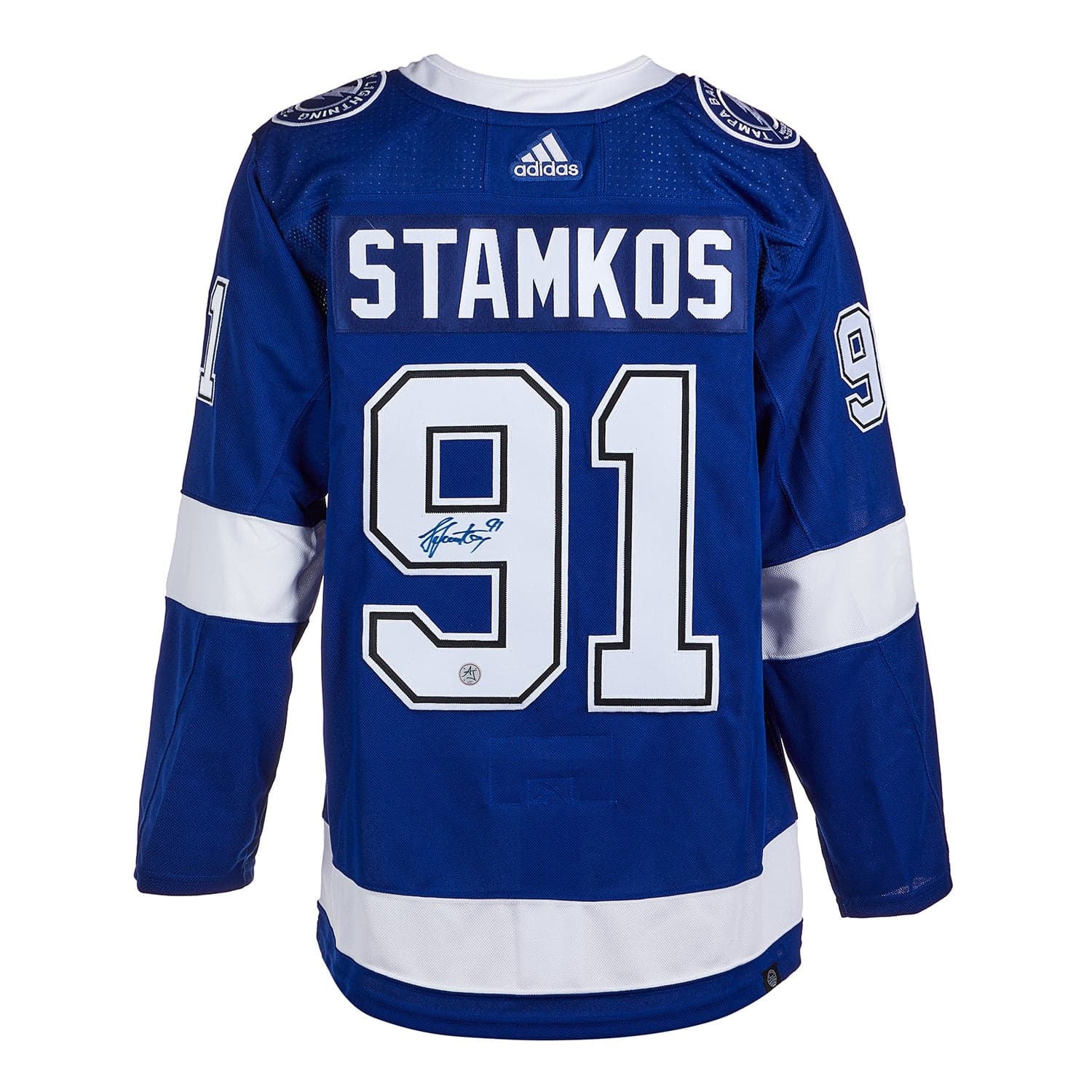 Steven Stamkos Autographed Tampa Bay Lightning adidas Jersey Steven Stamkos Jersey adidas, Tampa Bay Lightning, supplier stock photo