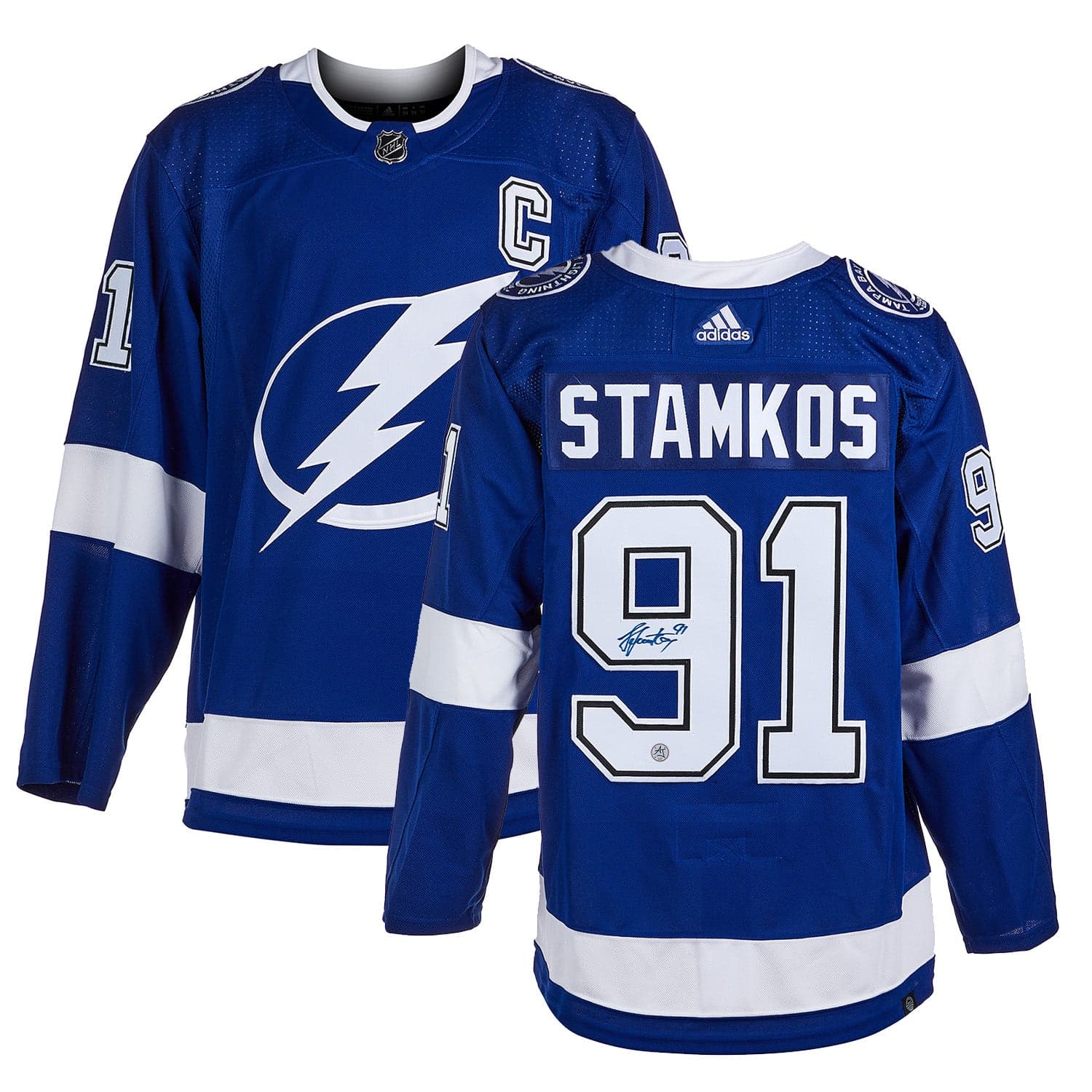 Steven Stamkos Autographed Tampa Bay Lightning adidas Jersey Steven Stamkos Jersey adidas, Tampa Bay Lightning, view 3, supplier stock photo