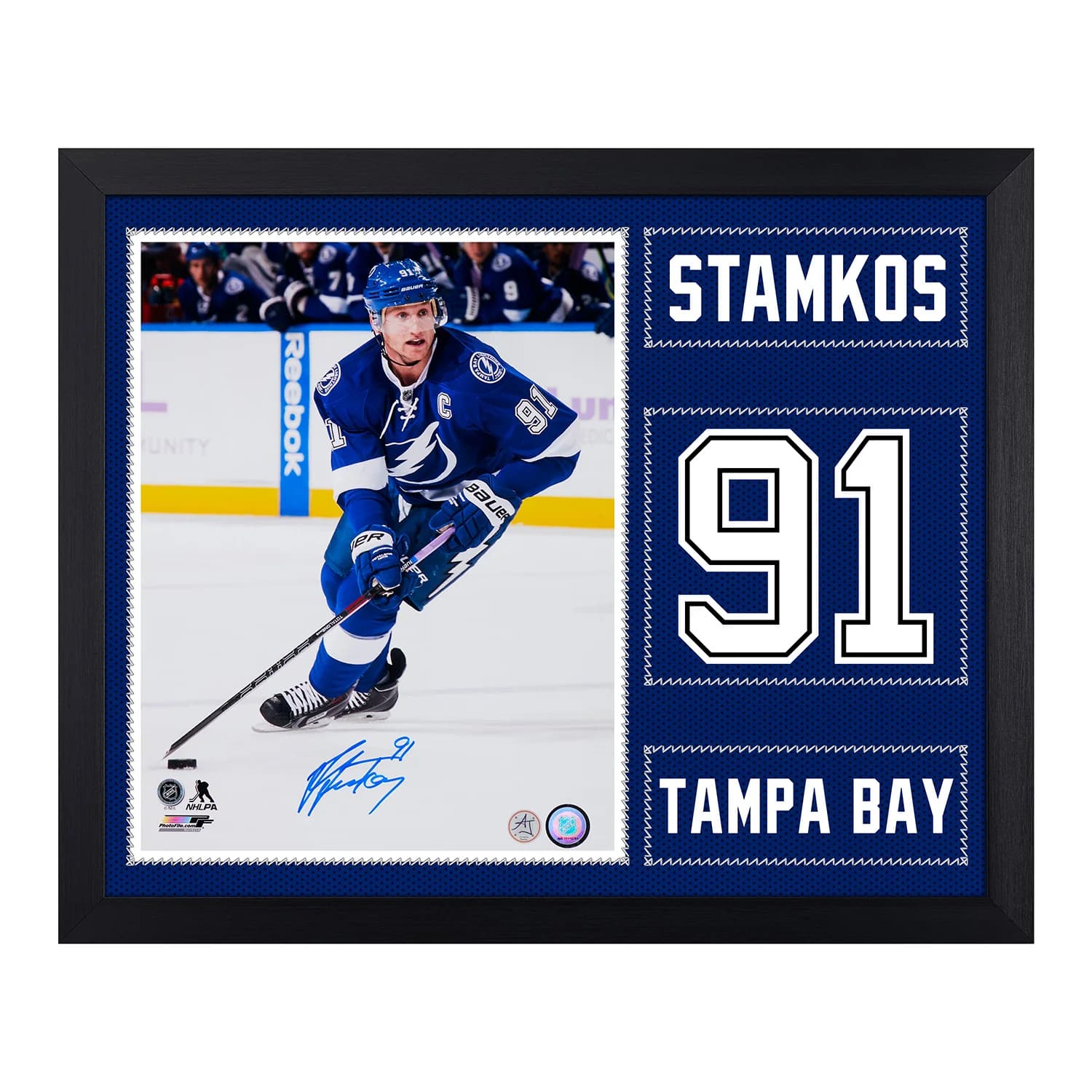 Steven Stamkos Autographed Tampa Bay Lightning Uniform Graphic 19x23 Frame Steven Stamkos Jersey 19x23-uniform-graphic-frame, Tampa Bay Lightning, supplier stock photo