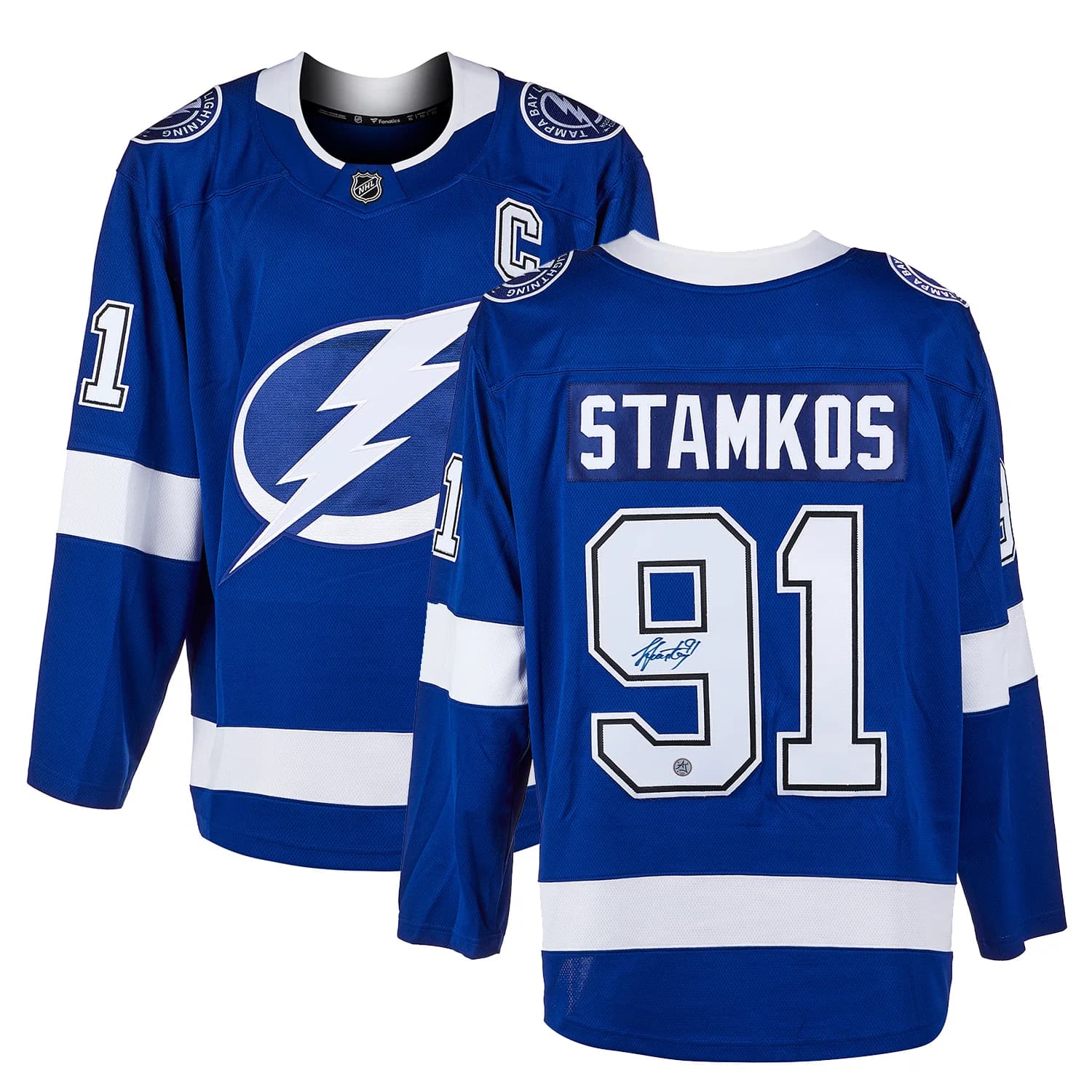 Steven Stamkos Autographed Tampa Bay Lightning Fanatics Breakaway Jersey Steven Stamkos Jersey breakaway, Tampa Bay Lightning, view 3, supplier stock photo