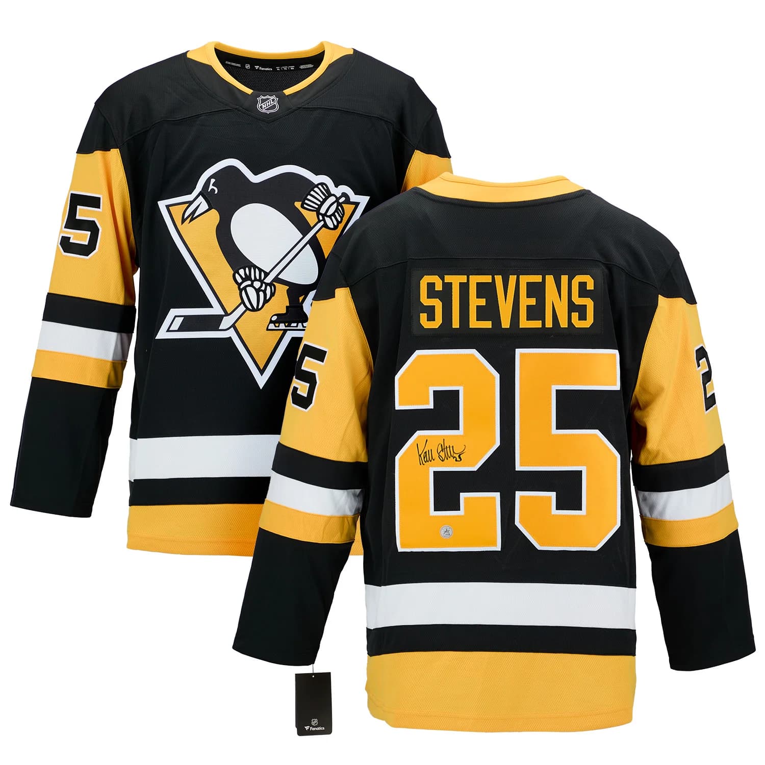 Kevin Stevens Signed Pittsburgh Penguins Fanatics Breakaway Jersey Kevin Stevens Jersey breakaway, Pittsburgh Penguins, view 3, supplier stock photo