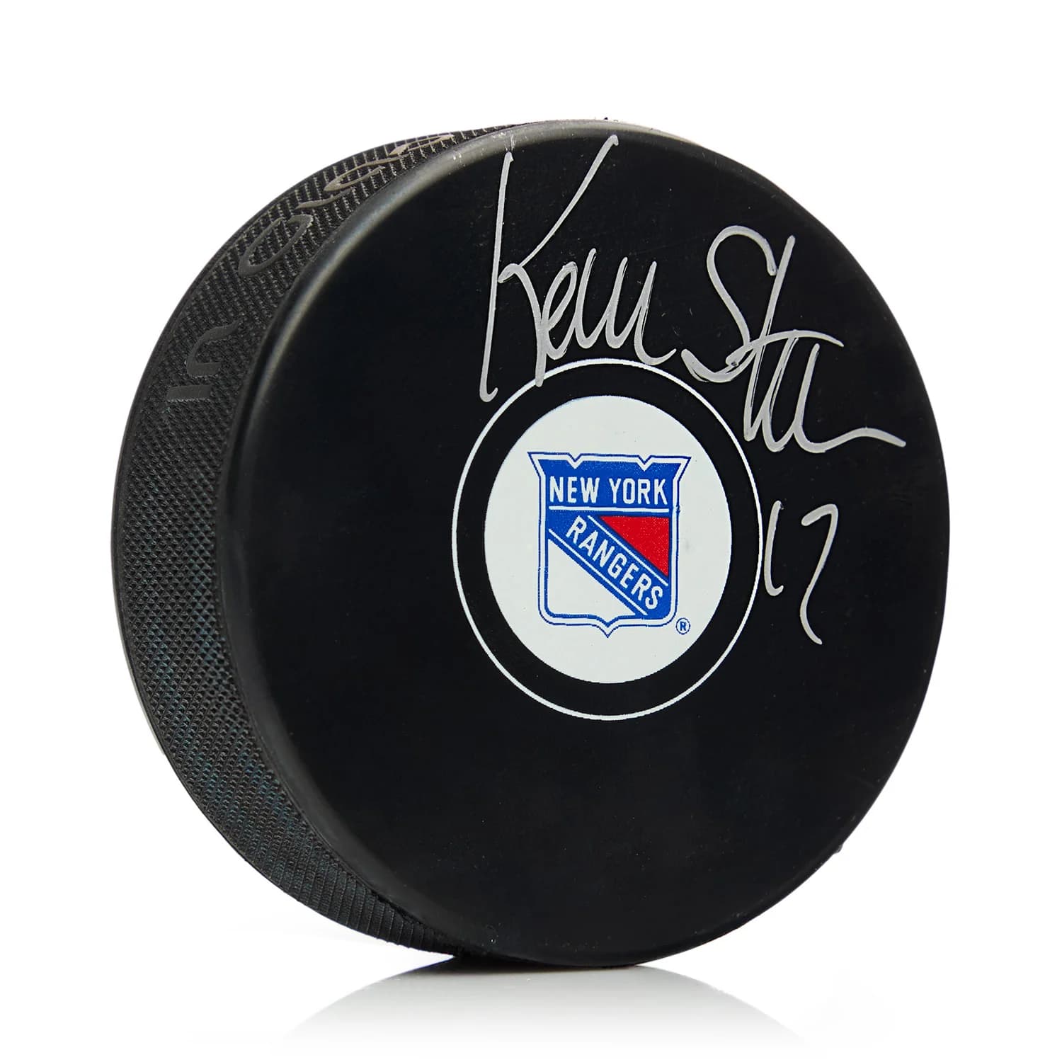 Kevin Stevens Autographed New York Rangers Hockey Puck Kevin Stevens Puck hockey, New York Rangers, supplier stock photo