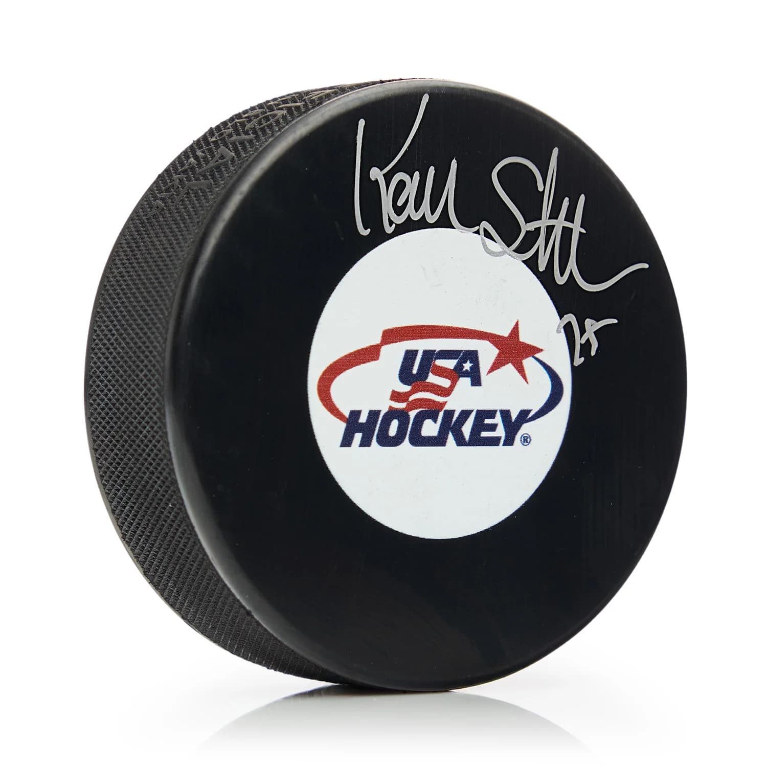 Kevin Stevens Autographed Team USA Hockey Puck Kevin Stevens Puck team-usa-hockey, supplier stock photo