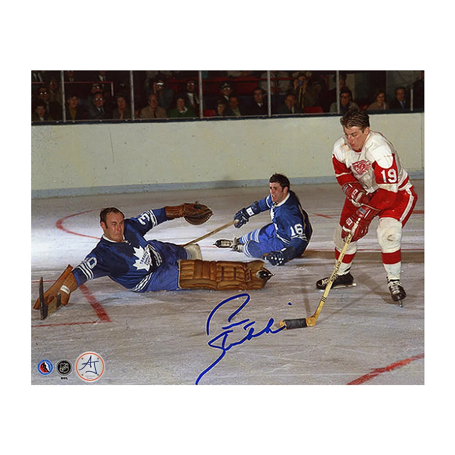 Pete Stemkowski Autographed Detroit Red Wings Attack Zone 8x10 Photo Pete Stemkowski Photo 8x10-attack-zone, Detroit Red Wings, supplier stock photo