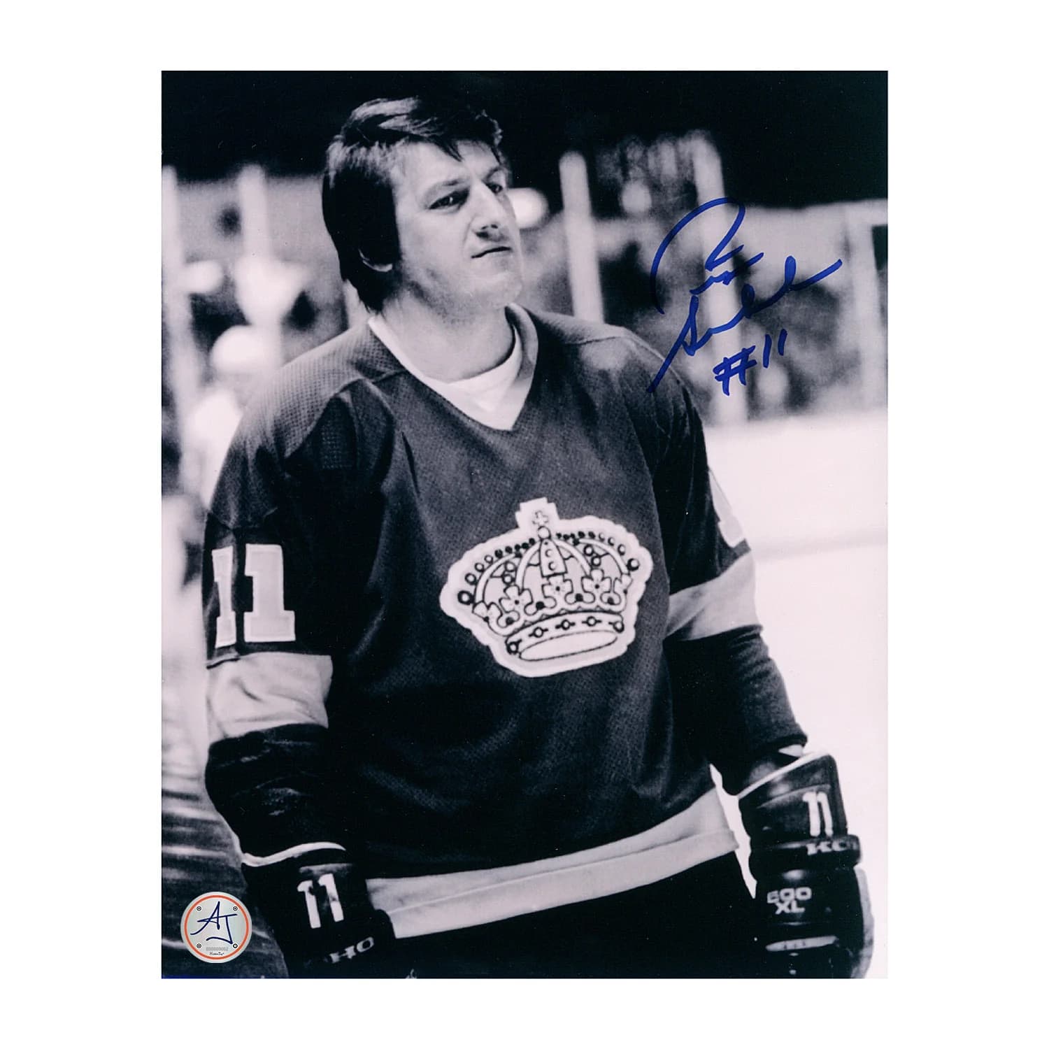 Pete Stemkowski Autographed Los Angeles Kings Black and White 8x10 Photo Pete Stemkowski Photo 8x10-black-white, Los Angeles Kings, supplier stock photo