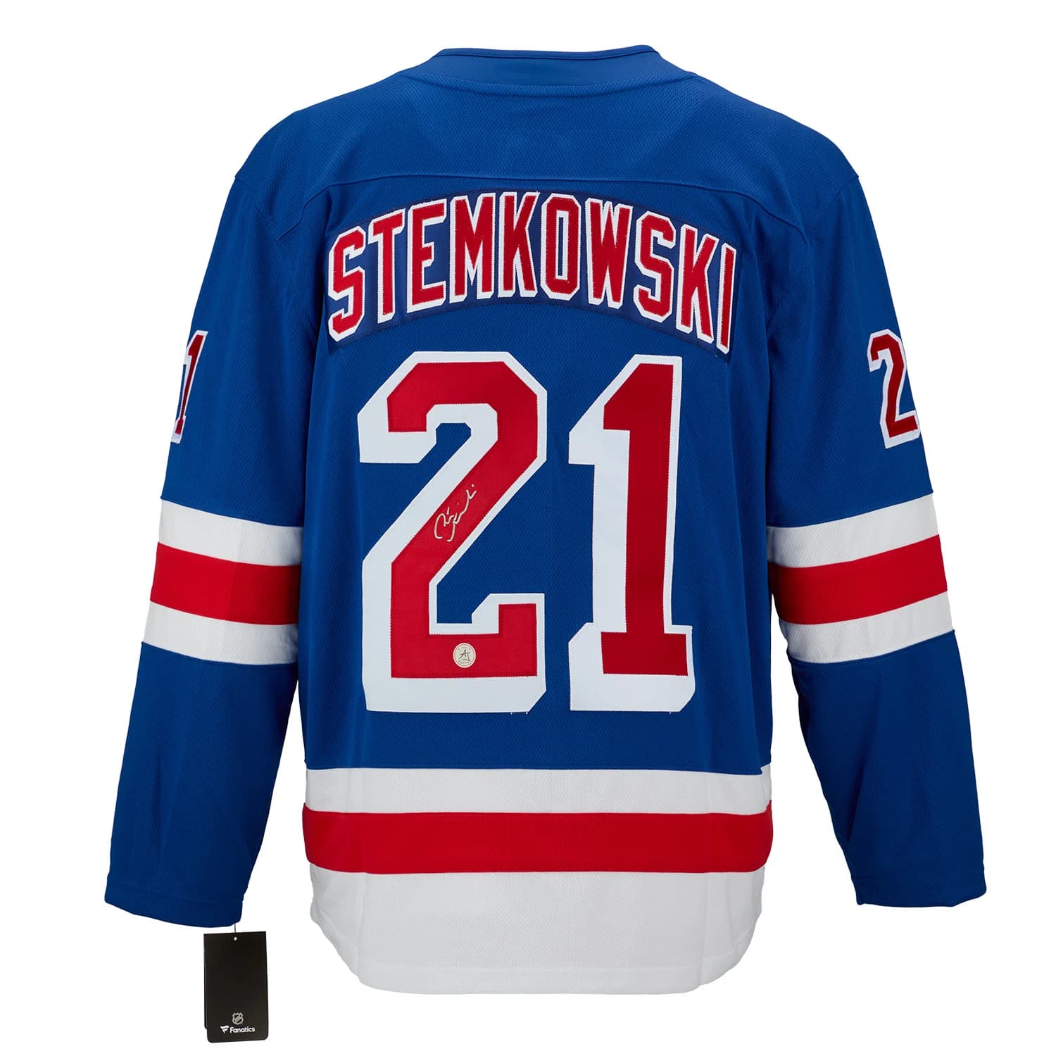 Pete Stemkowski Signed New York Rangers Blue Fanatics Breakaway Jersey Pete Stemkowski Jersey blue-breakaway, New York Rangers, supplier stock photo