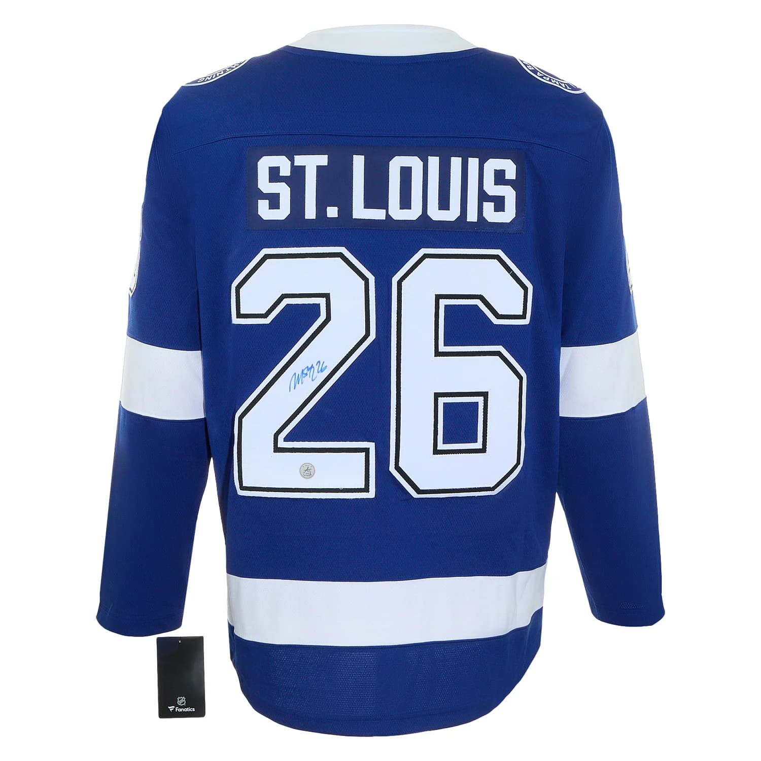 Martin St Louis Autographed Tampa Bay Lightning Fanatics Breakaway Jersey Martin St Louis Jersey breakaway, Tampa Bay Lightning, supplier stock photo