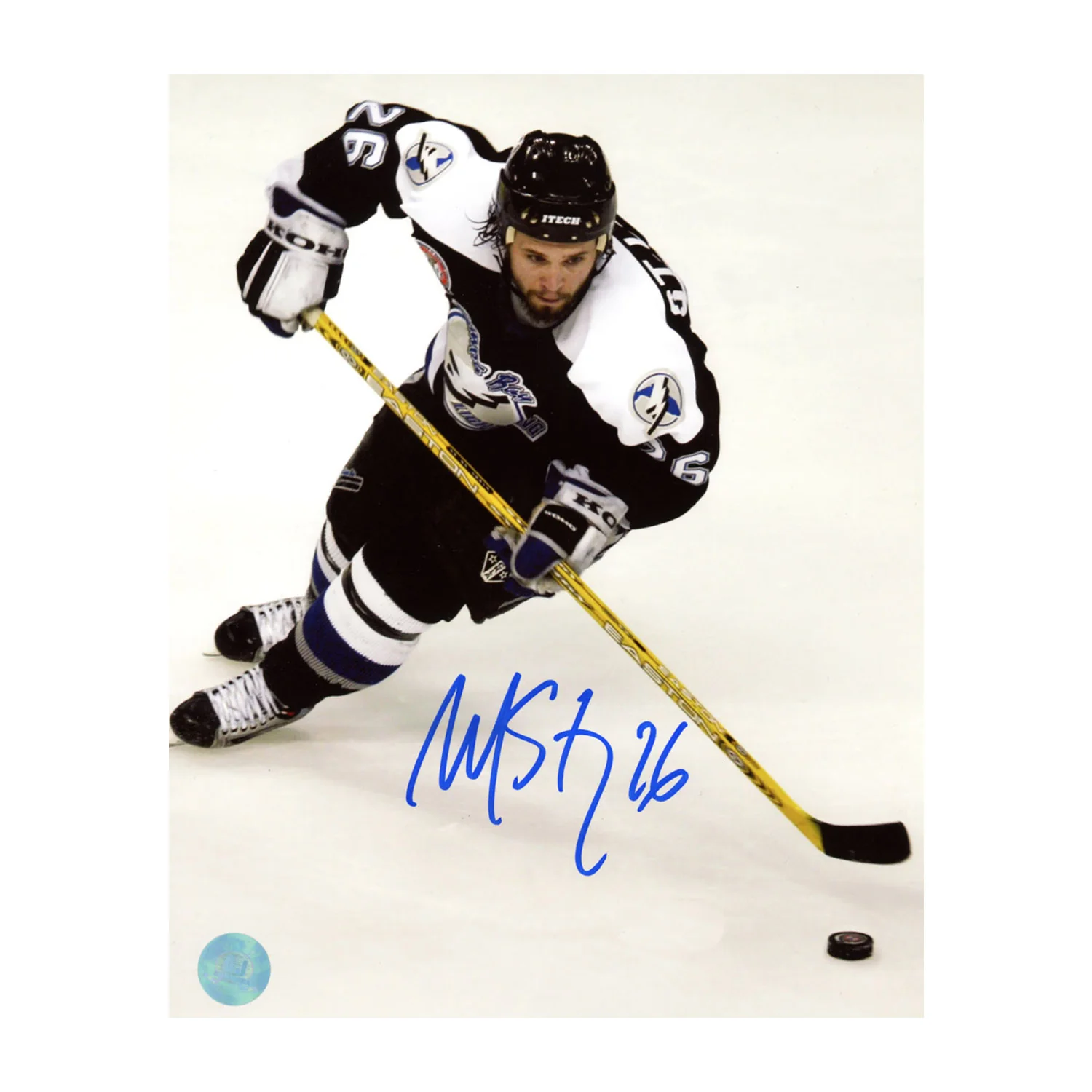 Martin St Louis Autographed Tampa Bay Lightning Hockey 8x10 Photo Martin St Louis Photo 8x10-hockey, Tampa Bay Lightning, supplier stock photo