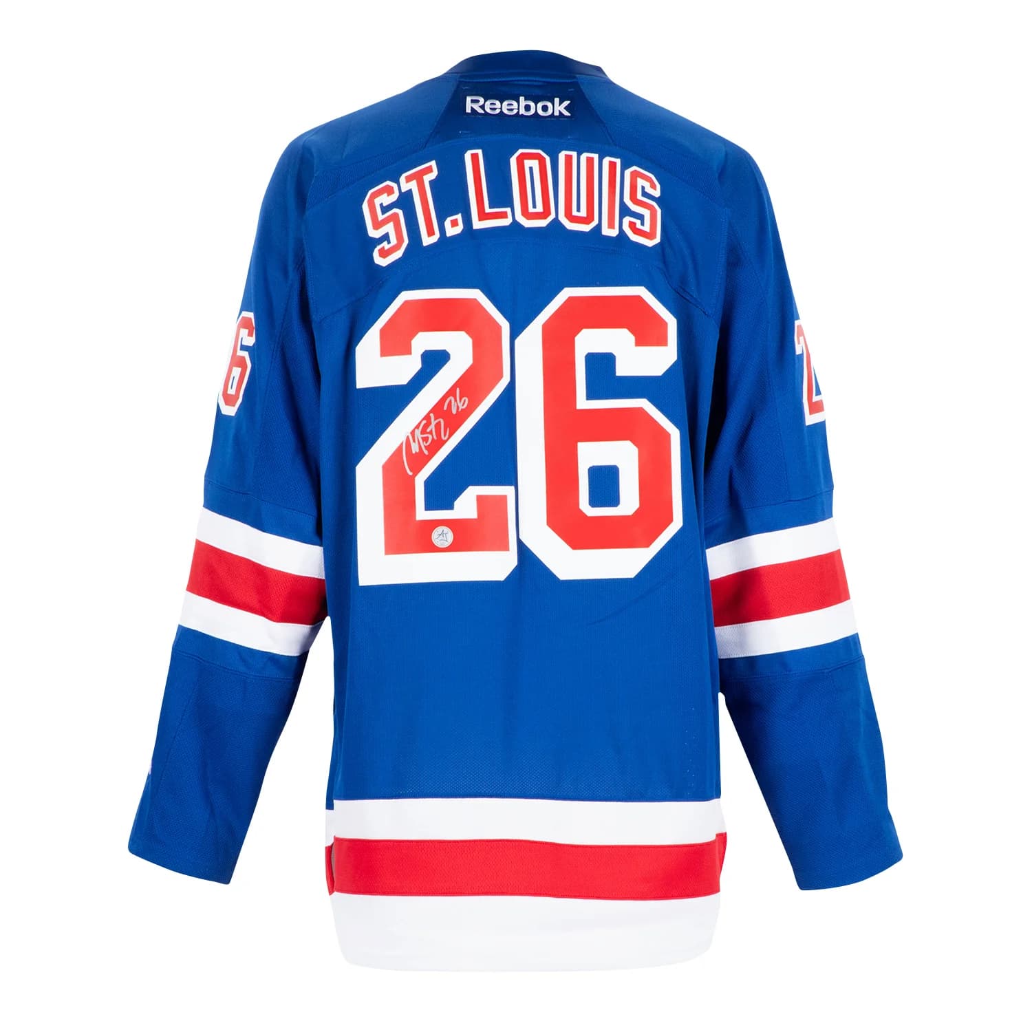 Martin St Louis Signed New York Rangers Vintage Reebok Jersey Martin St Louis Jersey vintage-reebok, New York Rangers, supplier stock photo