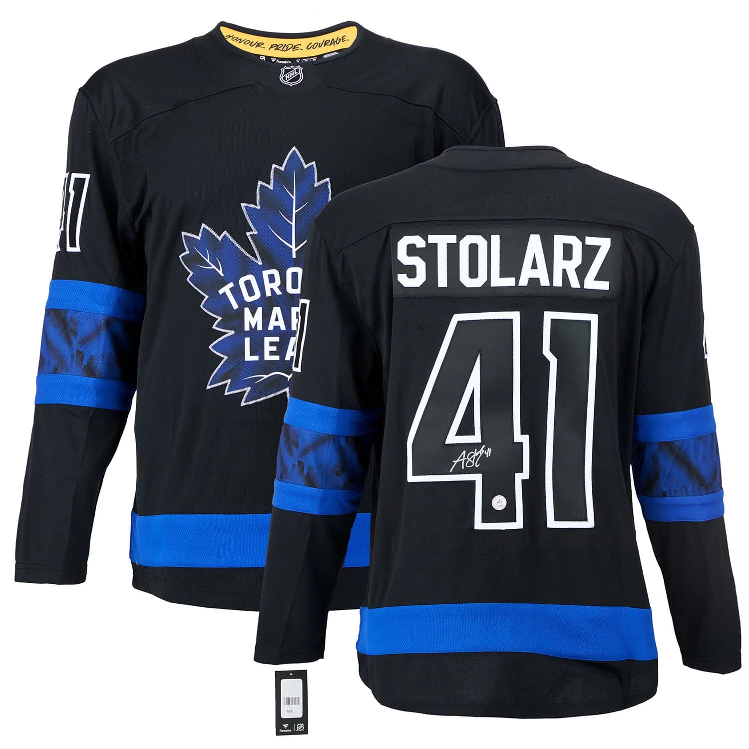 Anthony Stolarz Signed Toronto Maple Leafs Drew House Fanatics Breakaway Jersey Anthony Stolarz Jersey drew-house-breakaway, Toronto Maple Leafs, view 3, supplier stock photo