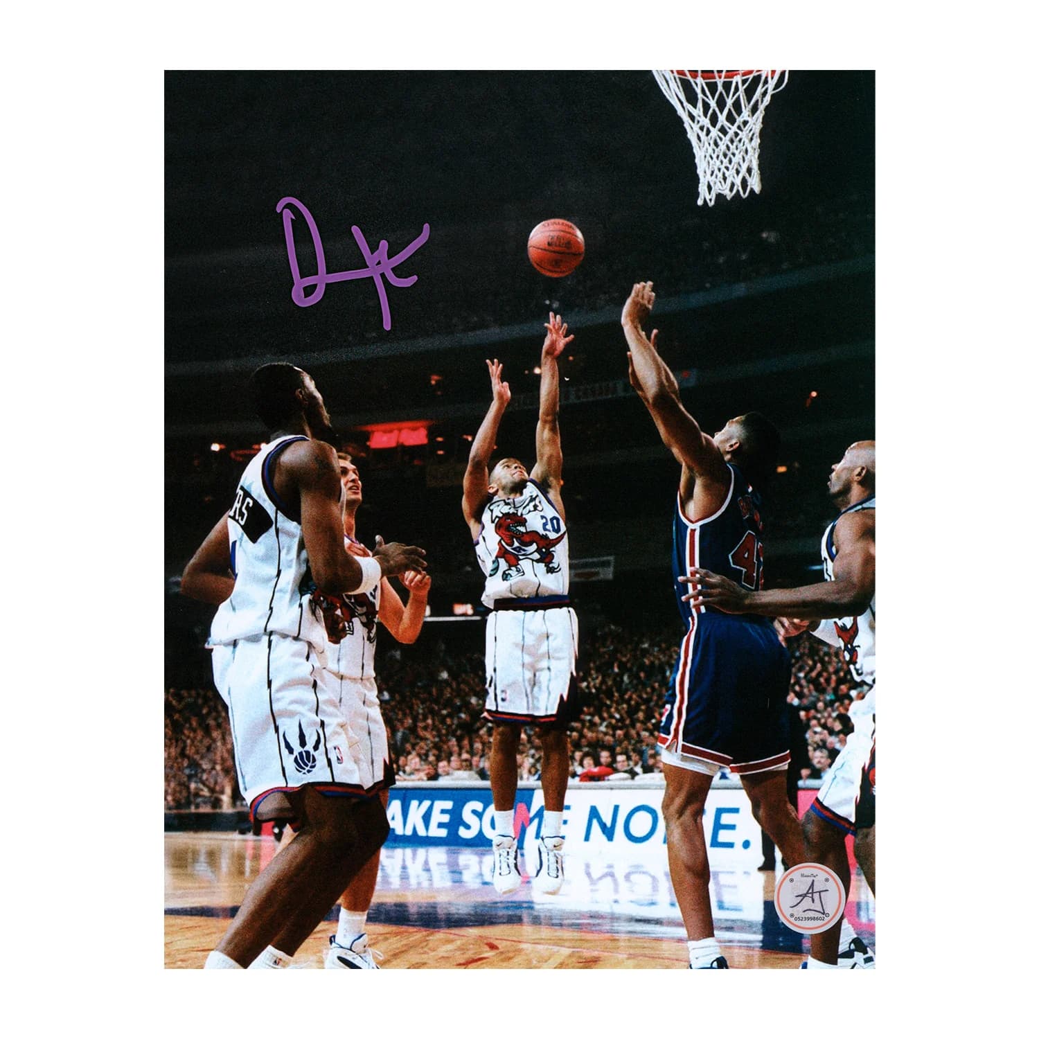 Damon Stoudamire Autographed Toronto Raptors 1st NBA Game 8x10 Photo Damon Stoudamire Photo 8x10-toronto-raptors-1st-nba-game, supplier stock photo