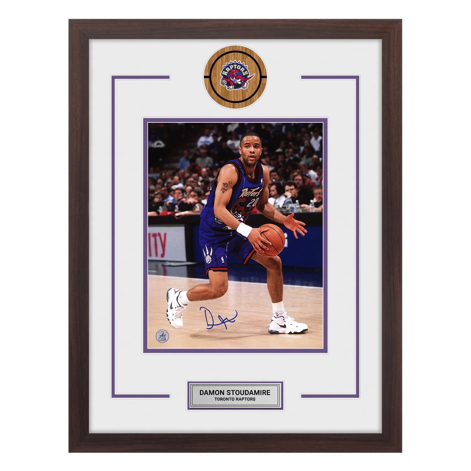 Damon Stoudamire Autographed Toronto Raptors Basketball 20x26 Frame Damon Stoudamire Ball 20x26-toronto-raptors-basketball-frame, supplier stock photo