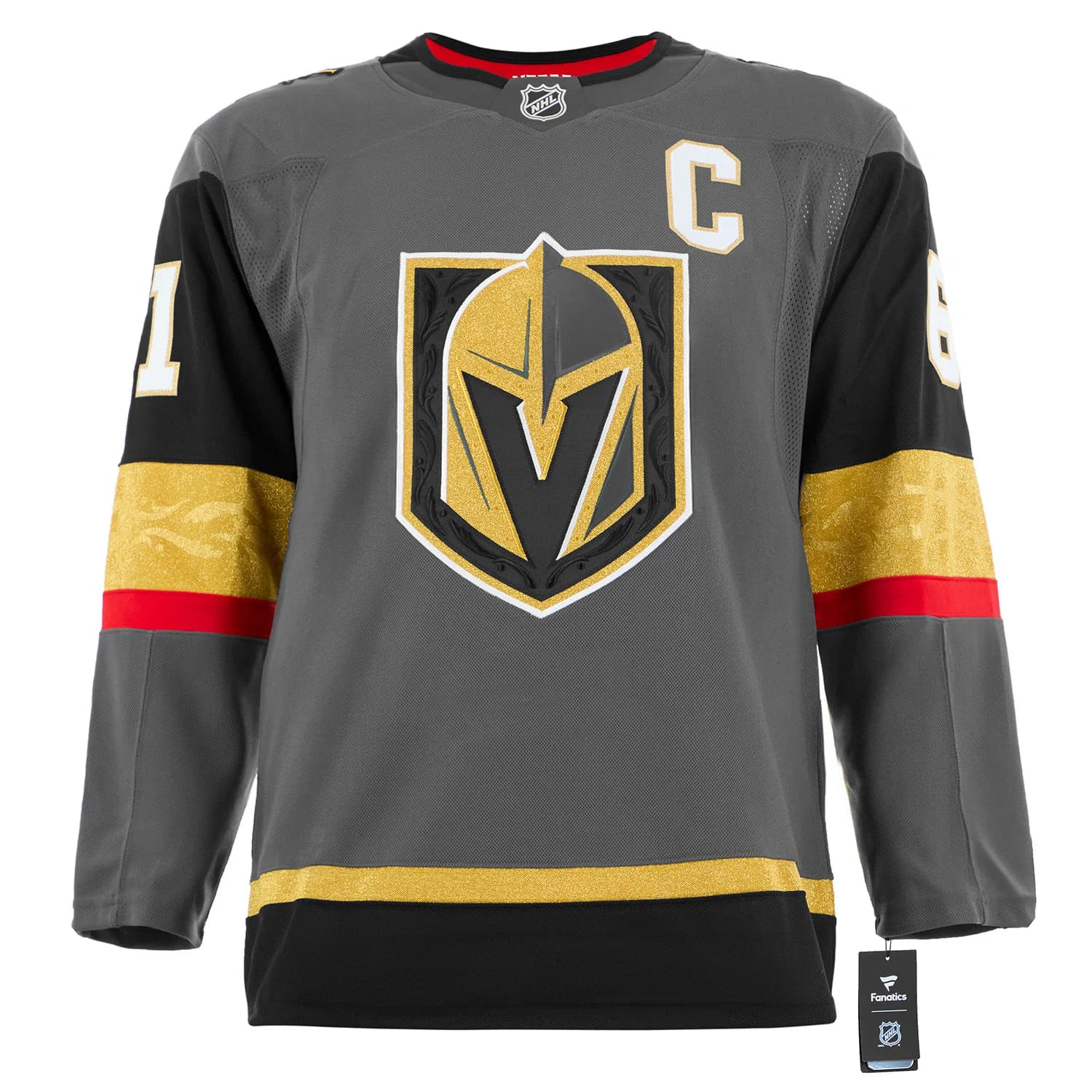 Mark Stone Signed Vegas Golden Knights Alt Grey Fanatics Premium Jersey Mark Stone Jersey alt-grey-premium, Vegas Golden Knights, view 2, supplier stock photo