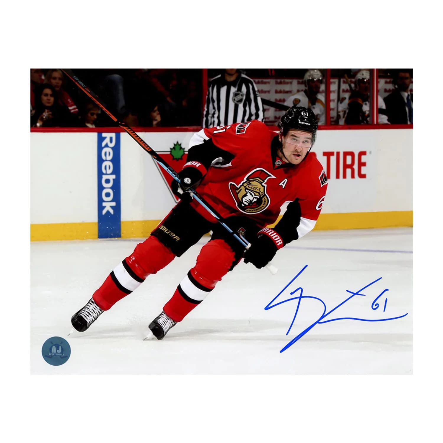 Mark Stone Autographed Ottawa Senators Game Action 8x10 Photo Mark Stone Photo 8x10-game-action, Ottawa Senators, supplier stock photo