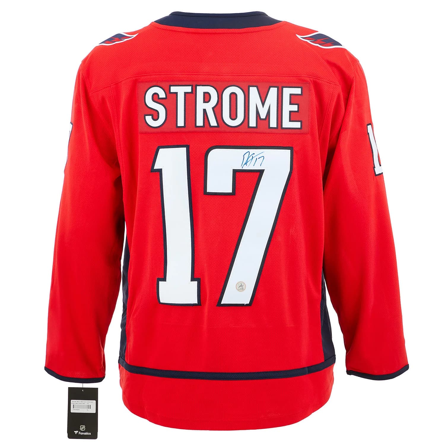 Dylan Strome Signed Washington Capitals Fanatics Breakaway Jersey Dylan Strome Jersey breakaway, Washington Capitals, supplier stock photo