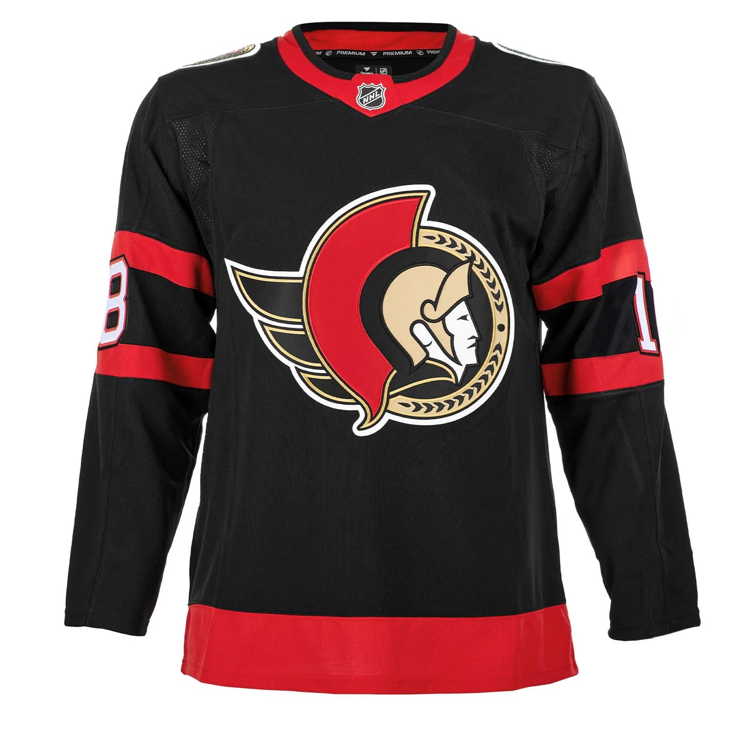 Tim Stutzle Autographed Ottawa Senators Fanatics Premium Jersey Tim Stutzle Jersey premium, Ottawa Senators, view 2, supplier stock photo