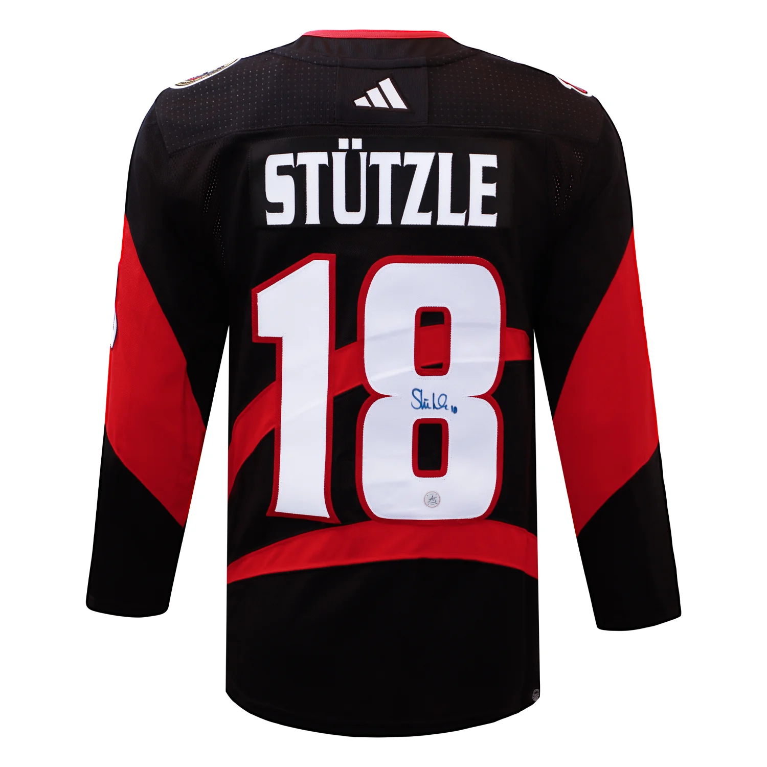 Tim Stutzle Signed Ottawa Senators Reverse Retro 2.0 adidas Jersey Tim Stutzle Jersey reverse-retro-2-0-adidas, Ottawa Senators, supplier stock photo
