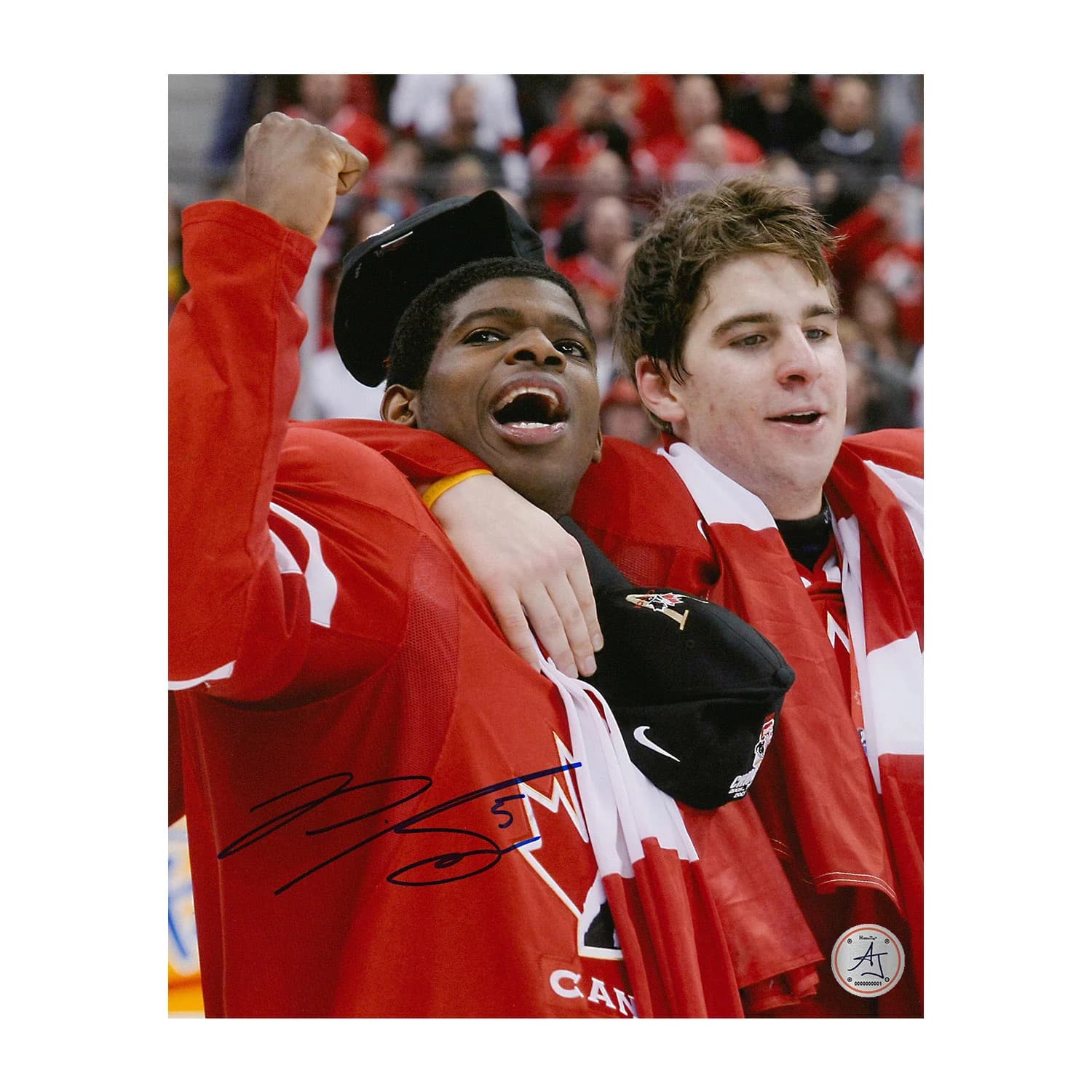 PK Subban Signed Team Canada World Junior Gold Medal 8x10 Photo PK Subban Photo 8x10-team-canada-world-junior-gold-medal, supplier stock photo