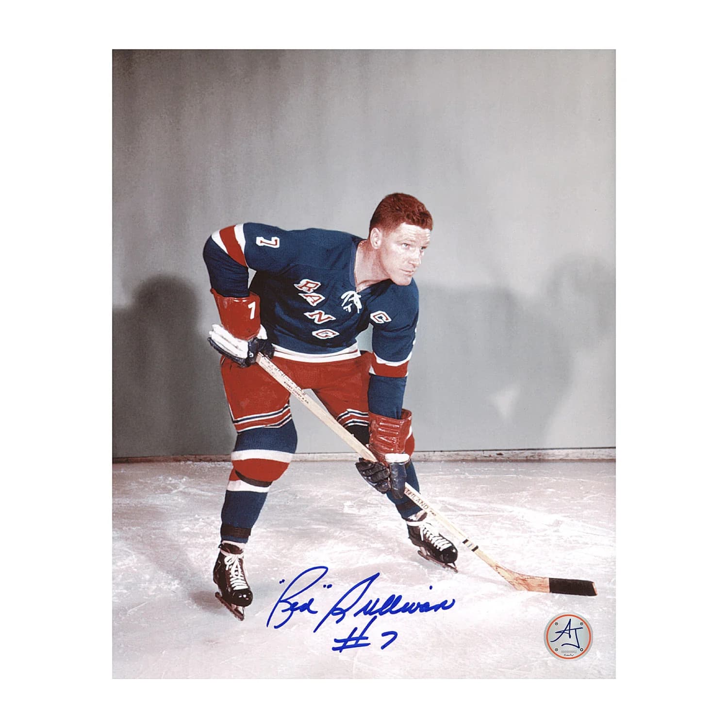 Red Sullivan Autographed New York Rangers Hockey 8x10 Photo Red Sullivan Photo 8x10-hockey, New York Rangers, supplier stock photo