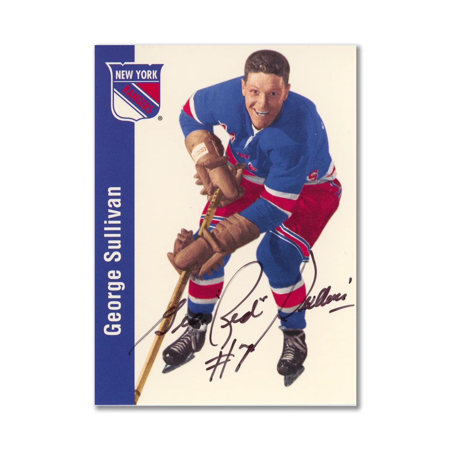 Autographed 1994 Parkhurst Missing Link #86 Red Sullivan Hockey Card Red Sullivan Card 1994-parkhurst-missing-link-86-hockey, supplier stock photo