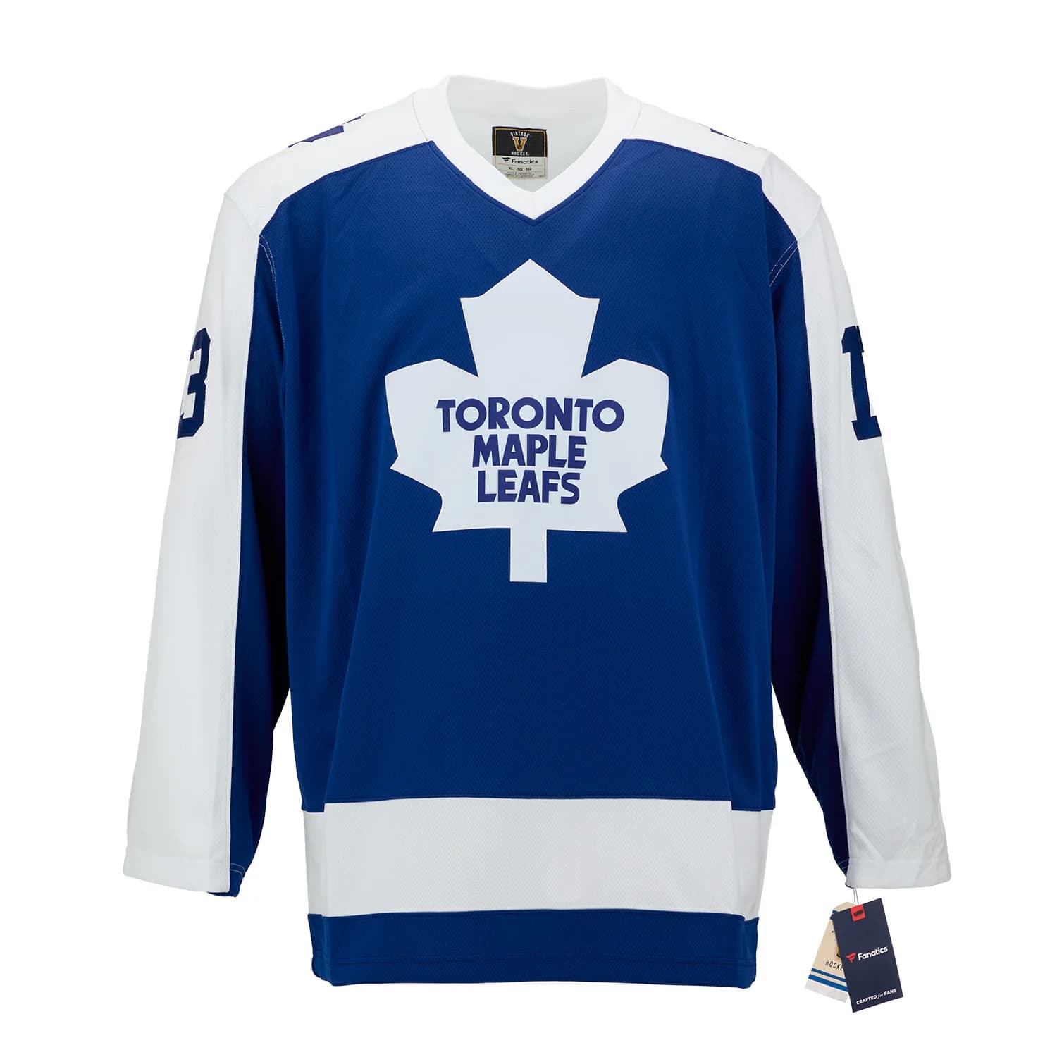 Mats Sundin Signed & Inscribed Toronto Maple Leafs Fanatics Throwback Jersey Mats Sundin Jersey inscribed-throwback, Toronto Maple Leafs, view 2, supplier stock photo