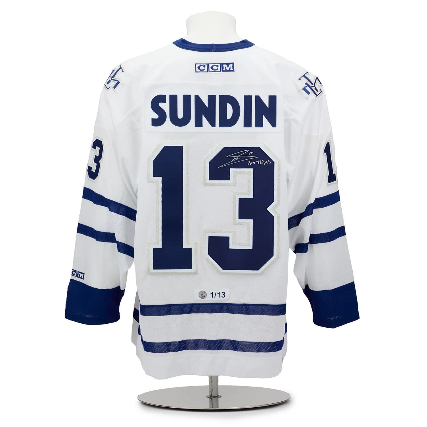 Mats Sundin Toronto Maple Leafs Signed & Inscribed Vintage CCM Jersey 1/13 Mats Sundin Jersey mats-sundin-toronto-maple-leafs-inscribed, Toronto Maple Leafs, supplier stock photo
