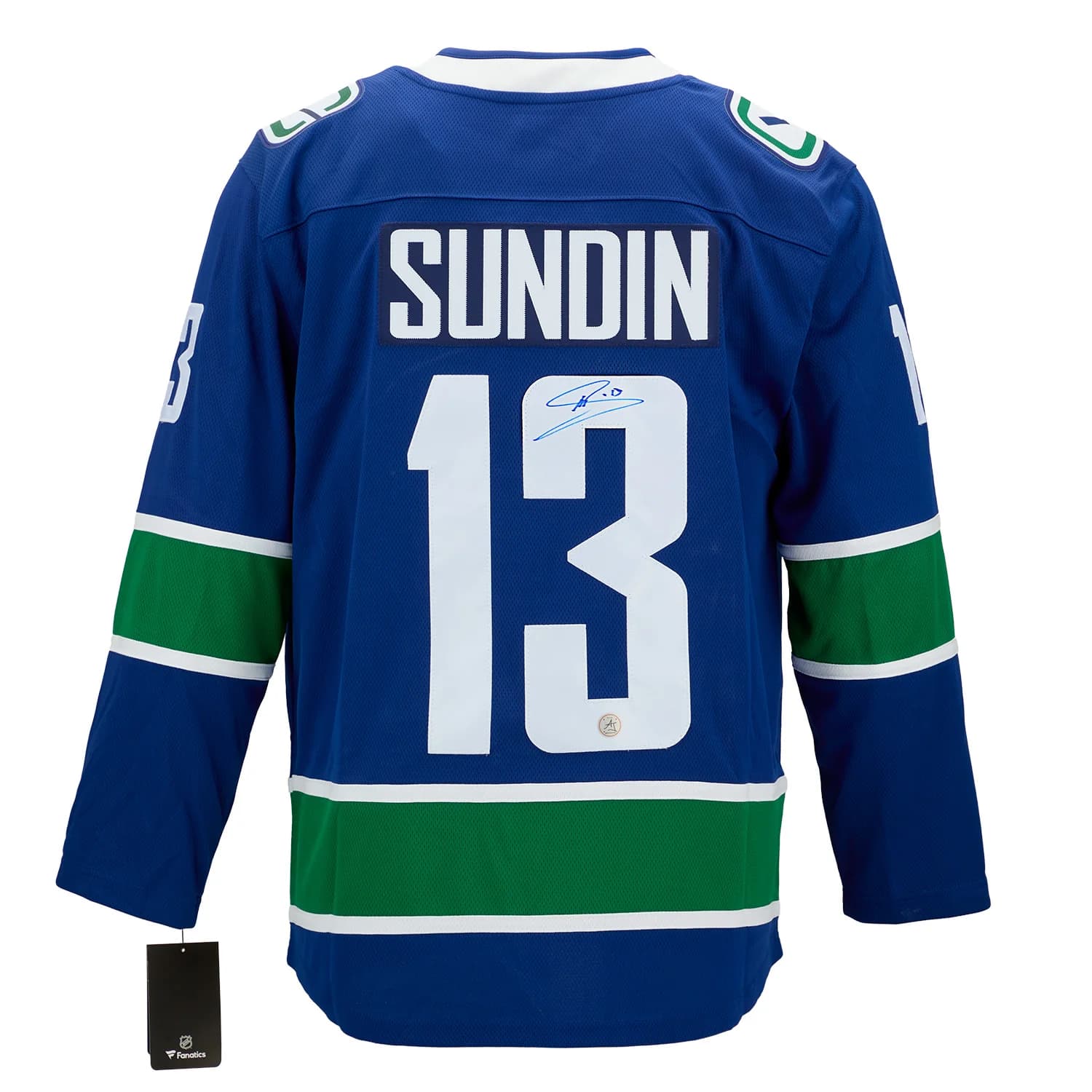 Mats Sundin Autographed Vancouver Canucks Fanatics Breakaway Jersey Mats Sundin Jersey breakaway, Vancouver Canucks, supplier stock photo